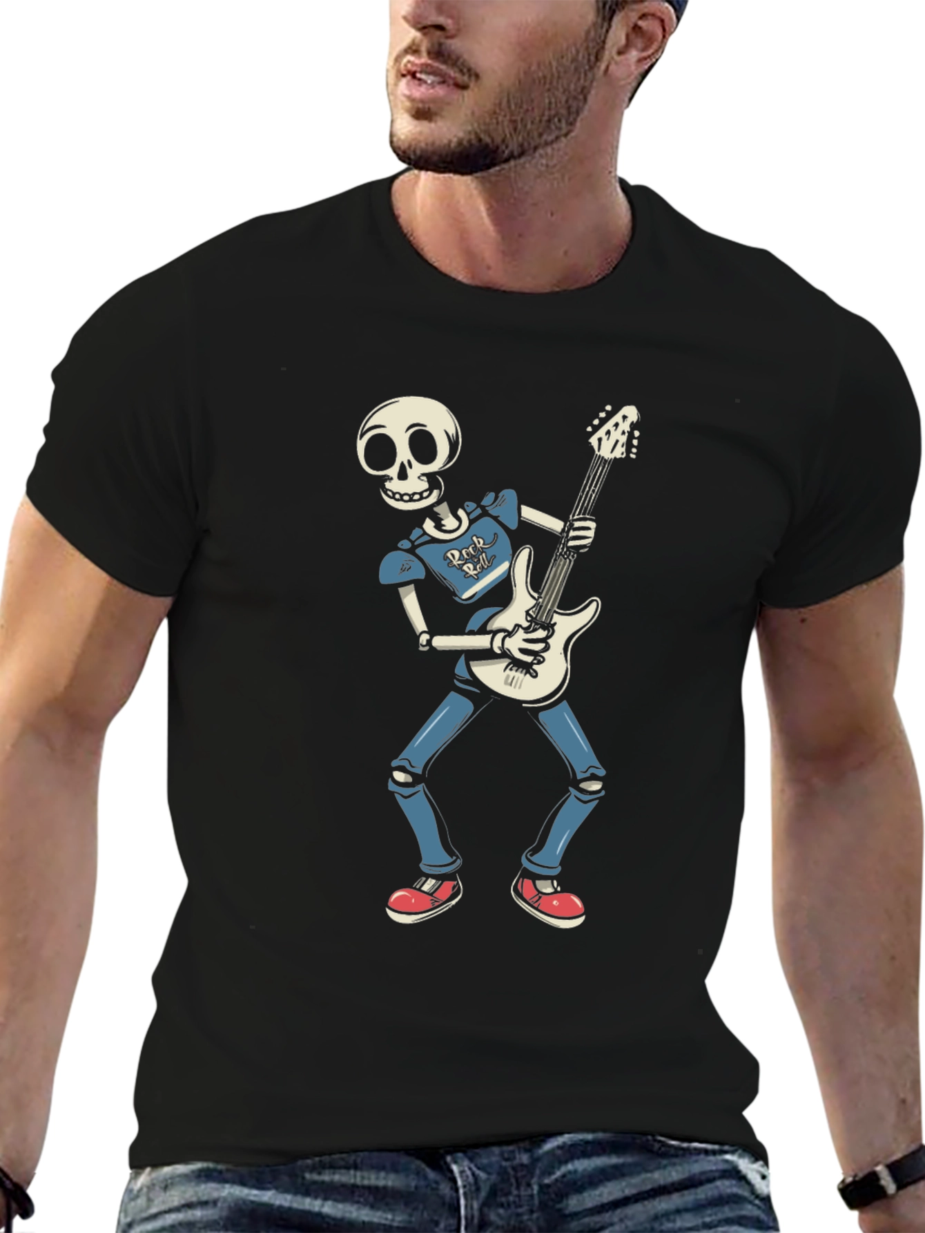 Skeleton Rocker Graphic T-Shirt