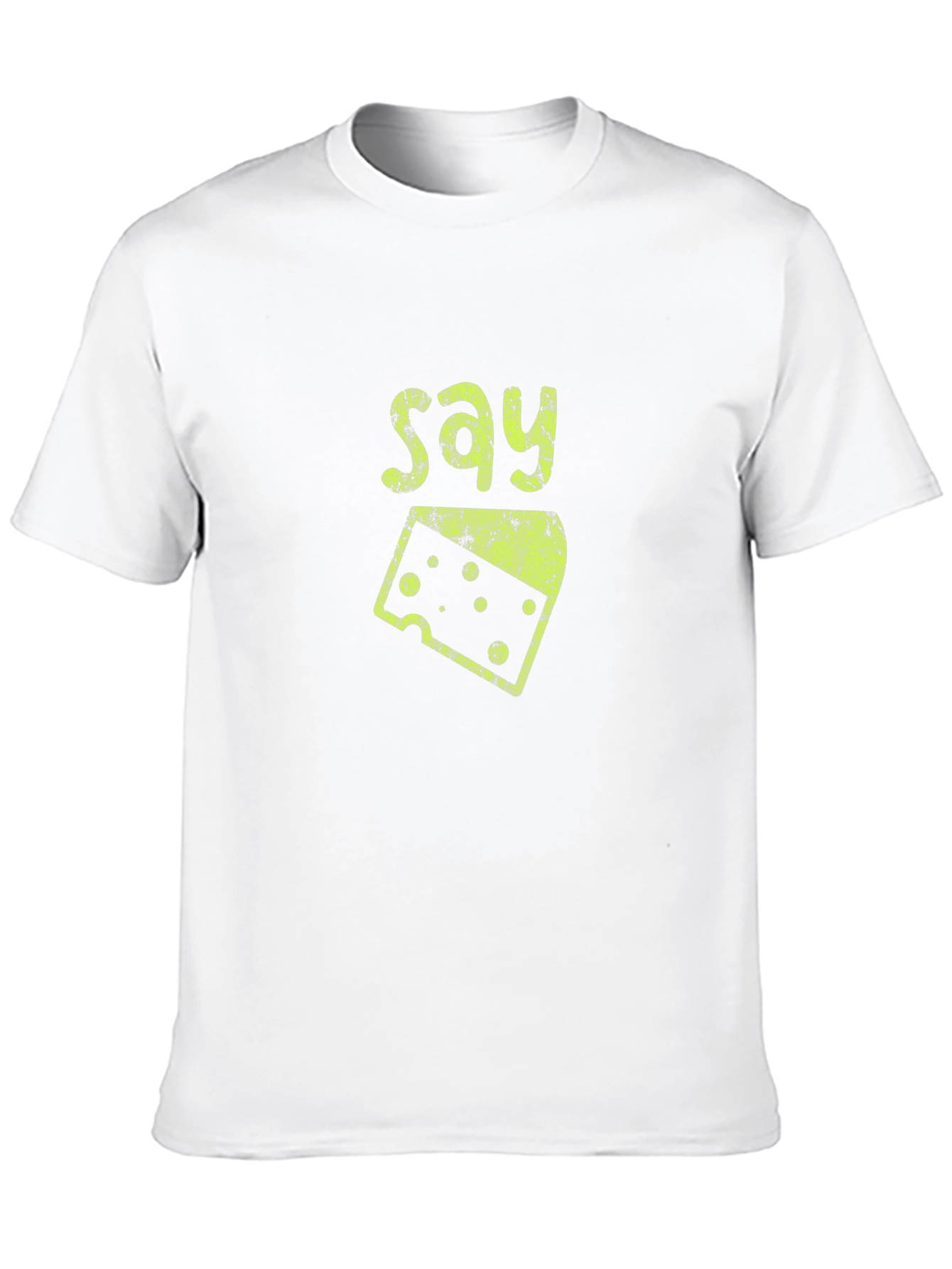 Say Cheese Graphic Tee - Fun Foodie Shirt
