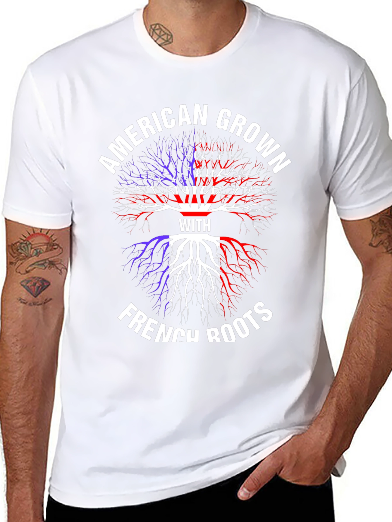 American Grown with French Roots T-Shirt