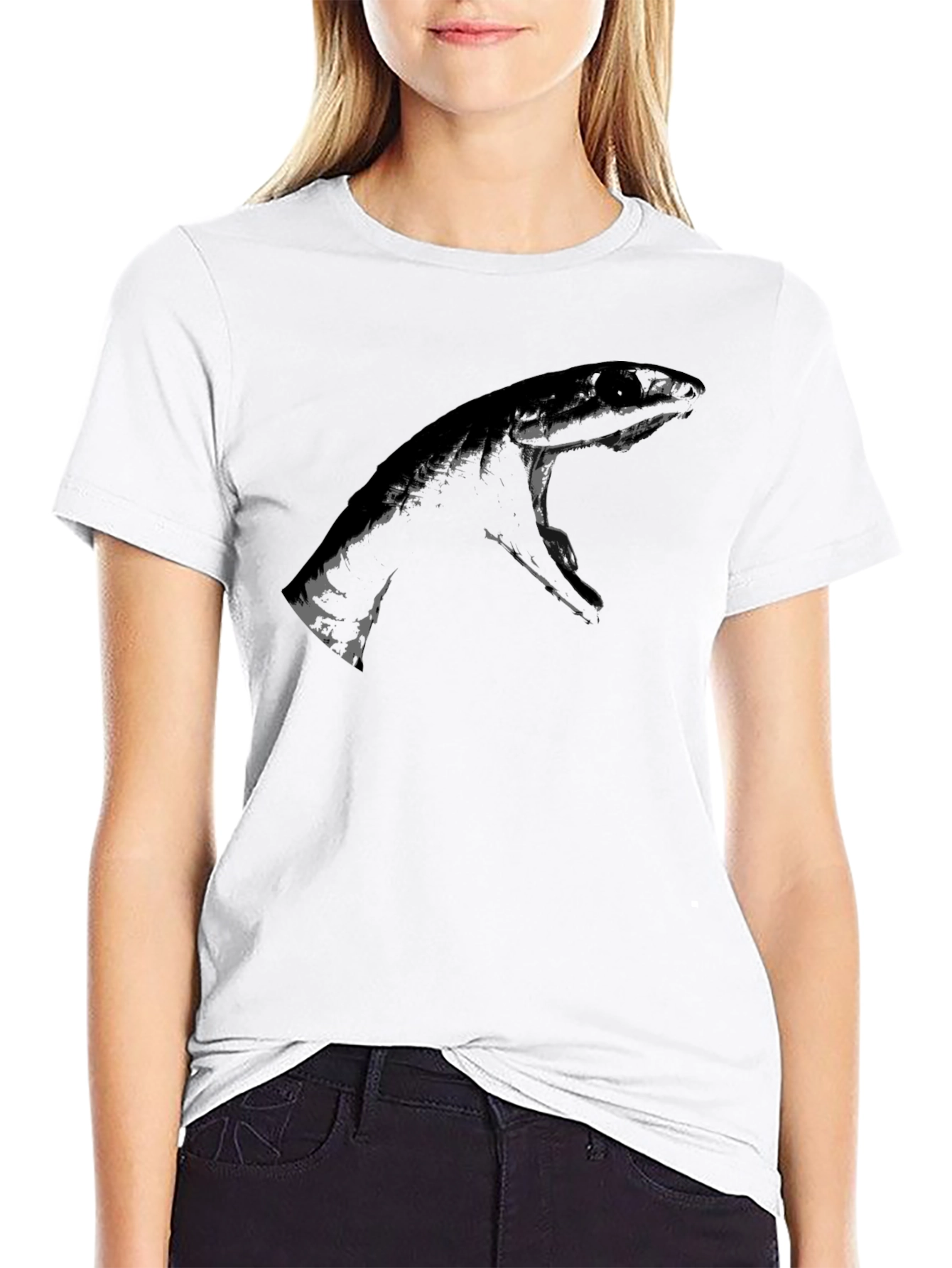 Black Graphic Tee - Hand Design