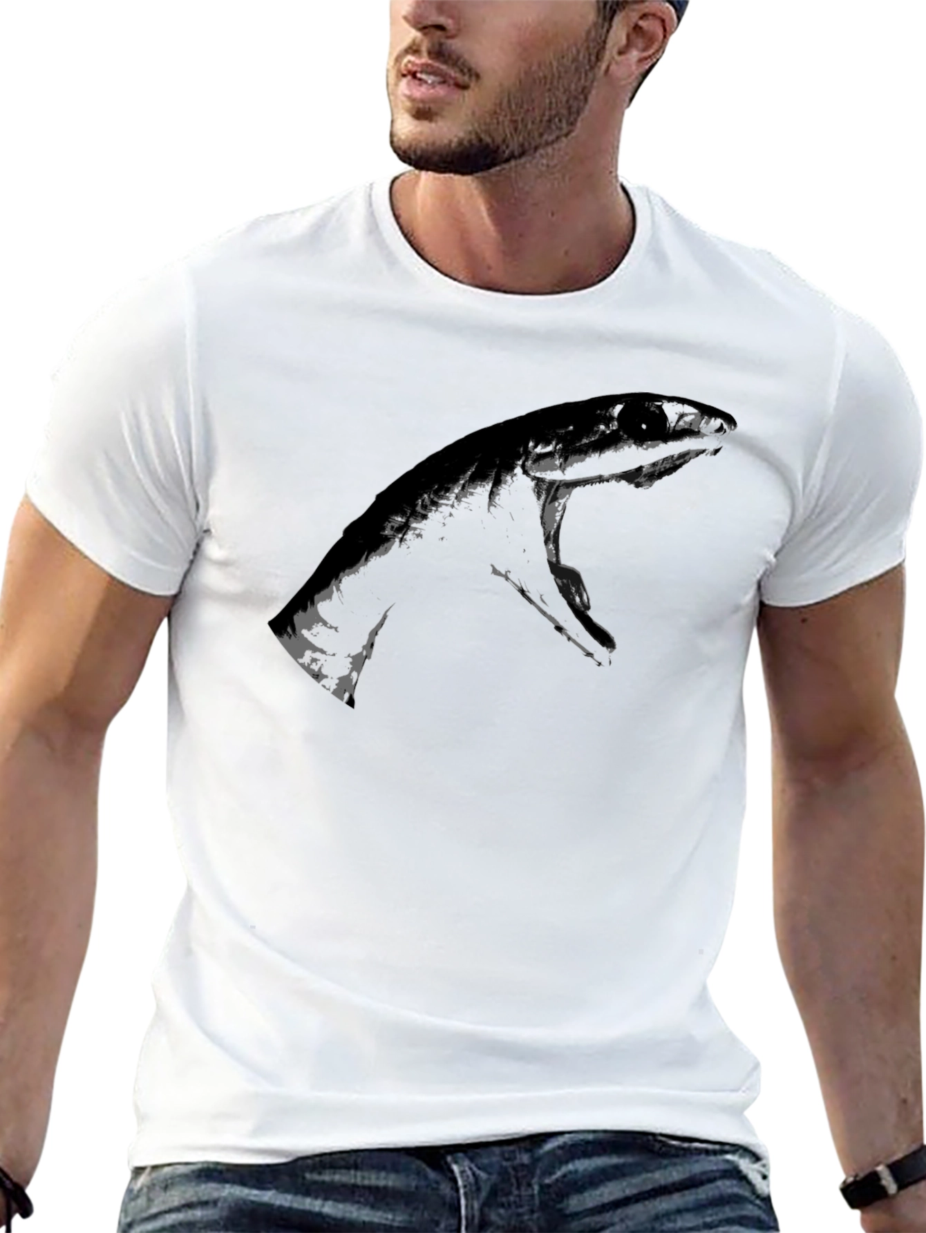 Black Graphic Tee - Hand Design