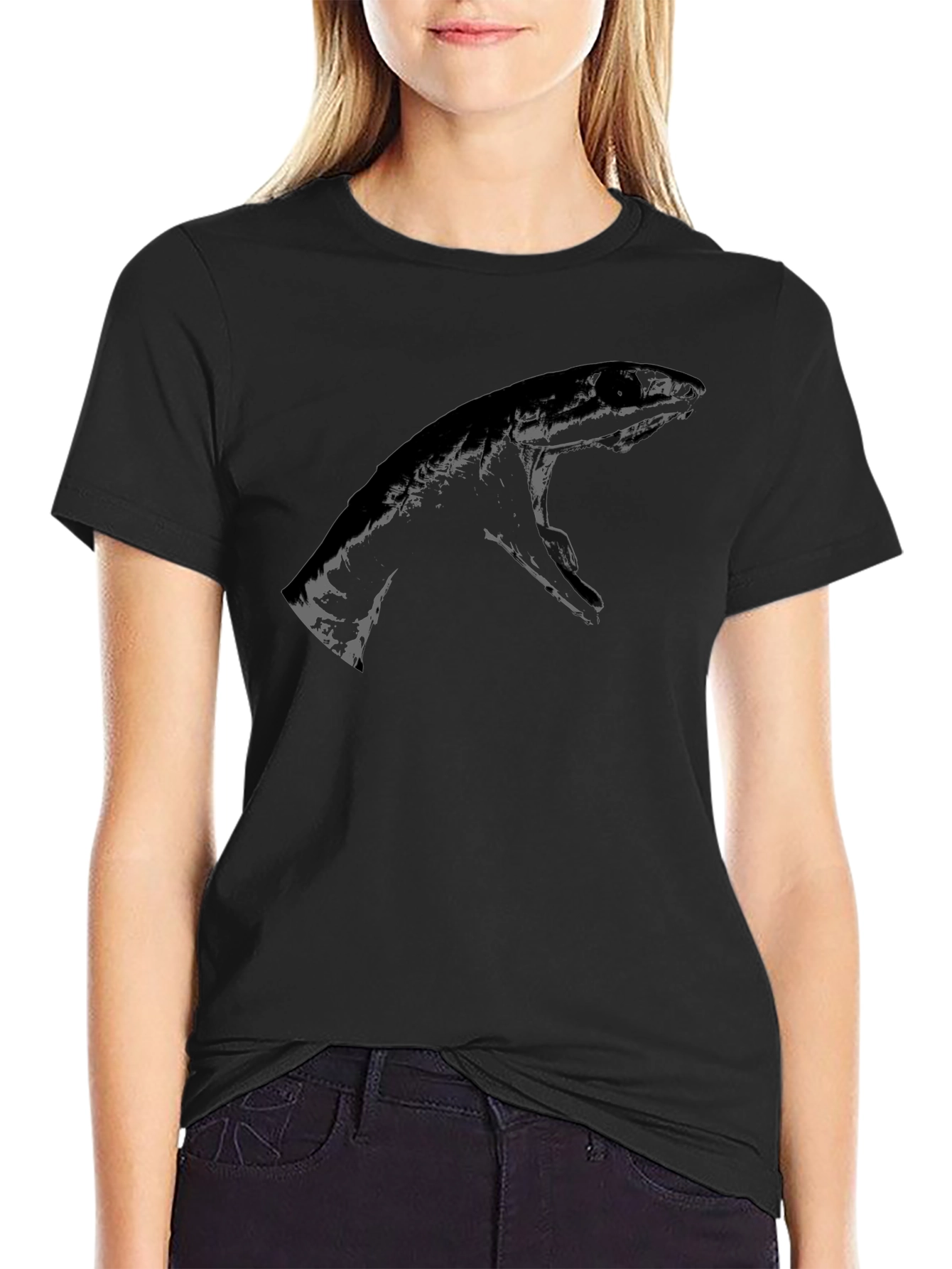 Black Graphic Tee - Hand Design