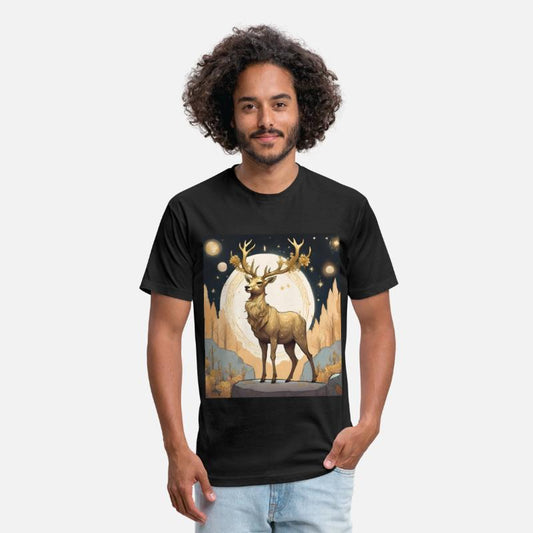 "Mystical Golden Deer in Autumn Forest"