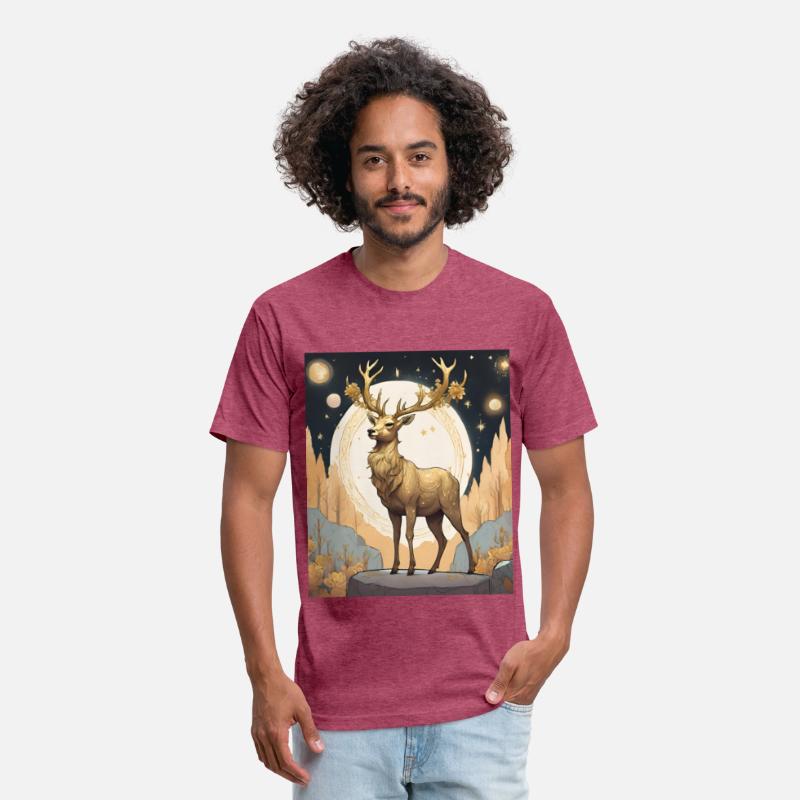 "Mystical Golden Deer in Autumn Forest"