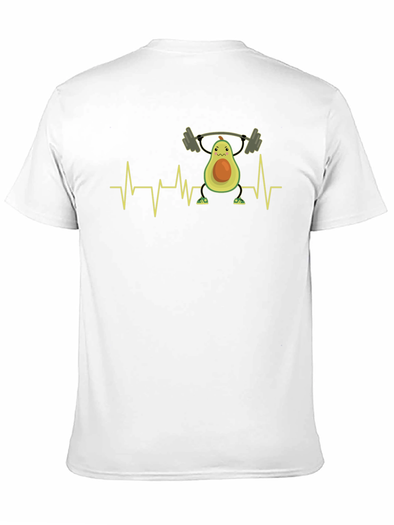 Avocado Gym Heartbeat T-Shirt - Black