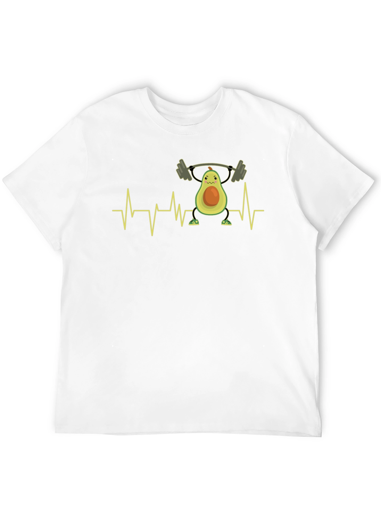 Avocado Gym Heartbeat T-Shirt - Black