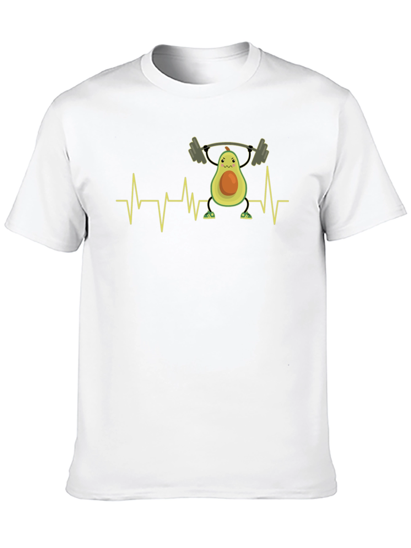 Avocado Gym Heartbeat T-Shirt - Black