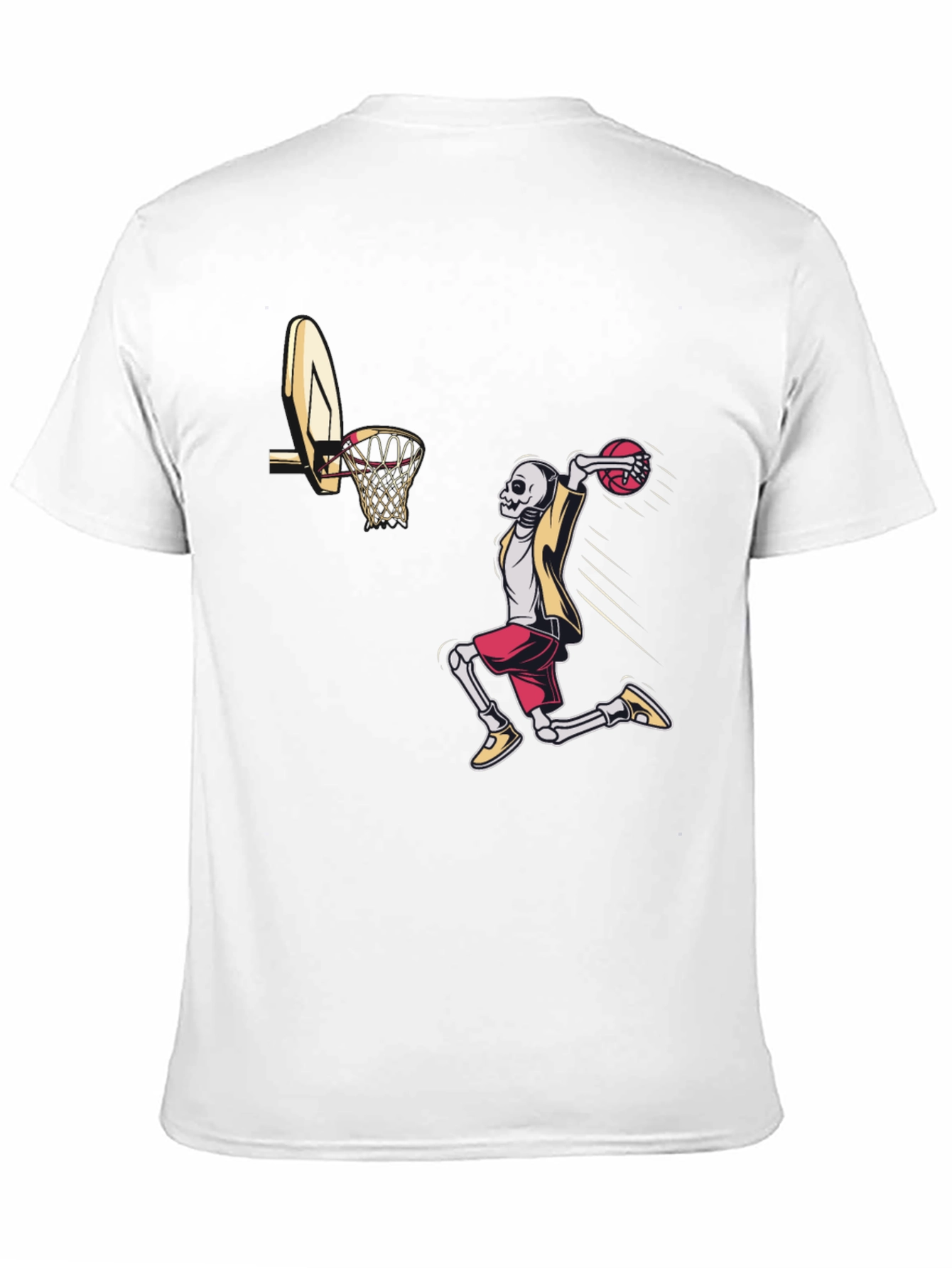 Skeleton Dunk T-Shirt - Black Cotton Tee