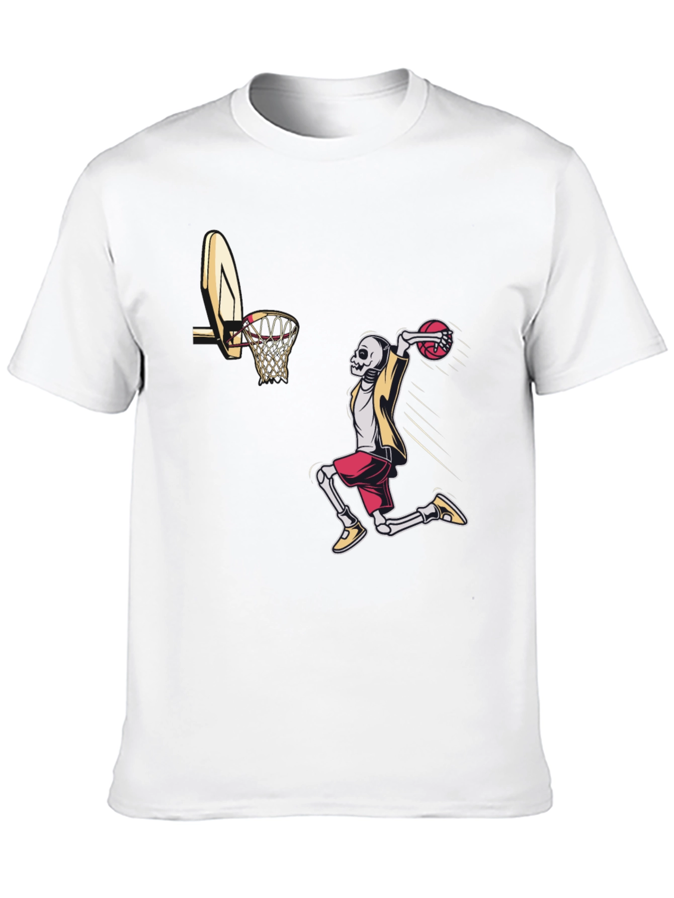 Skeleton Dunk T-Shirt - Black Cotton Tee
