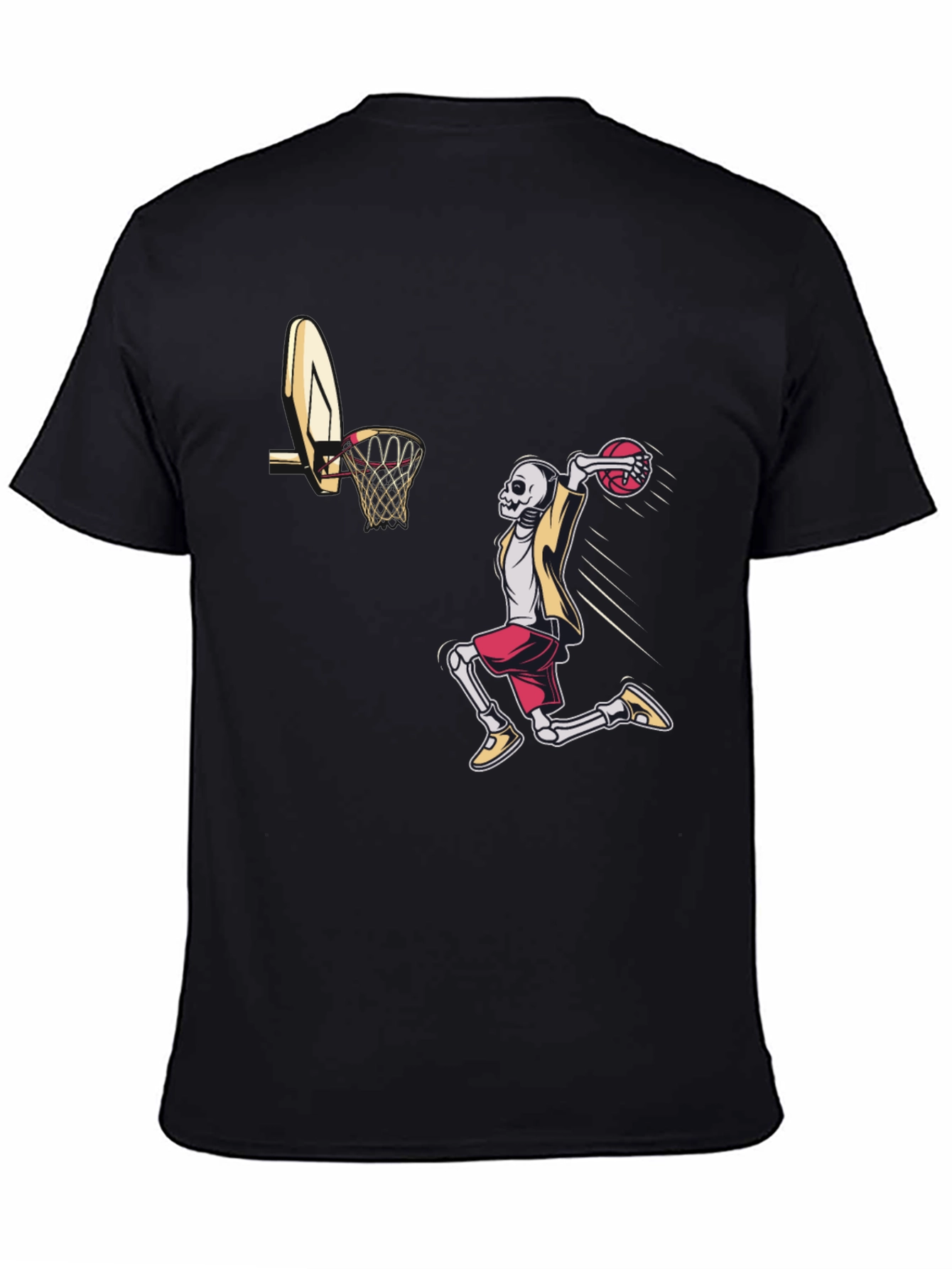 Skeleton Dunk T-Shirt - Black Cotton Tee