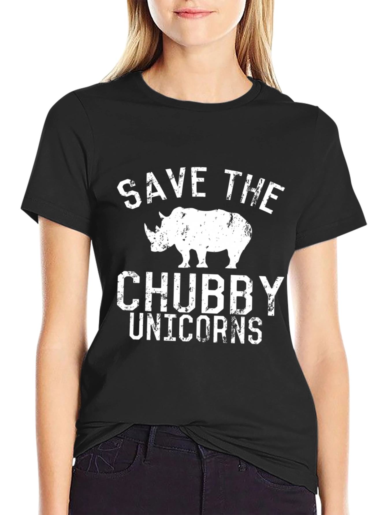 Save the Chubby Unicorns Graphic Tee