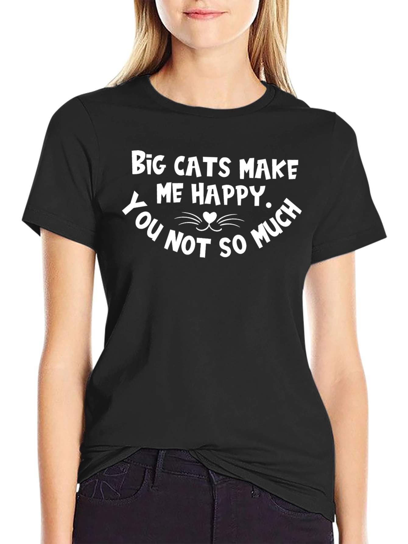 Big Cats Make Me Happy Graphic T-Shirt