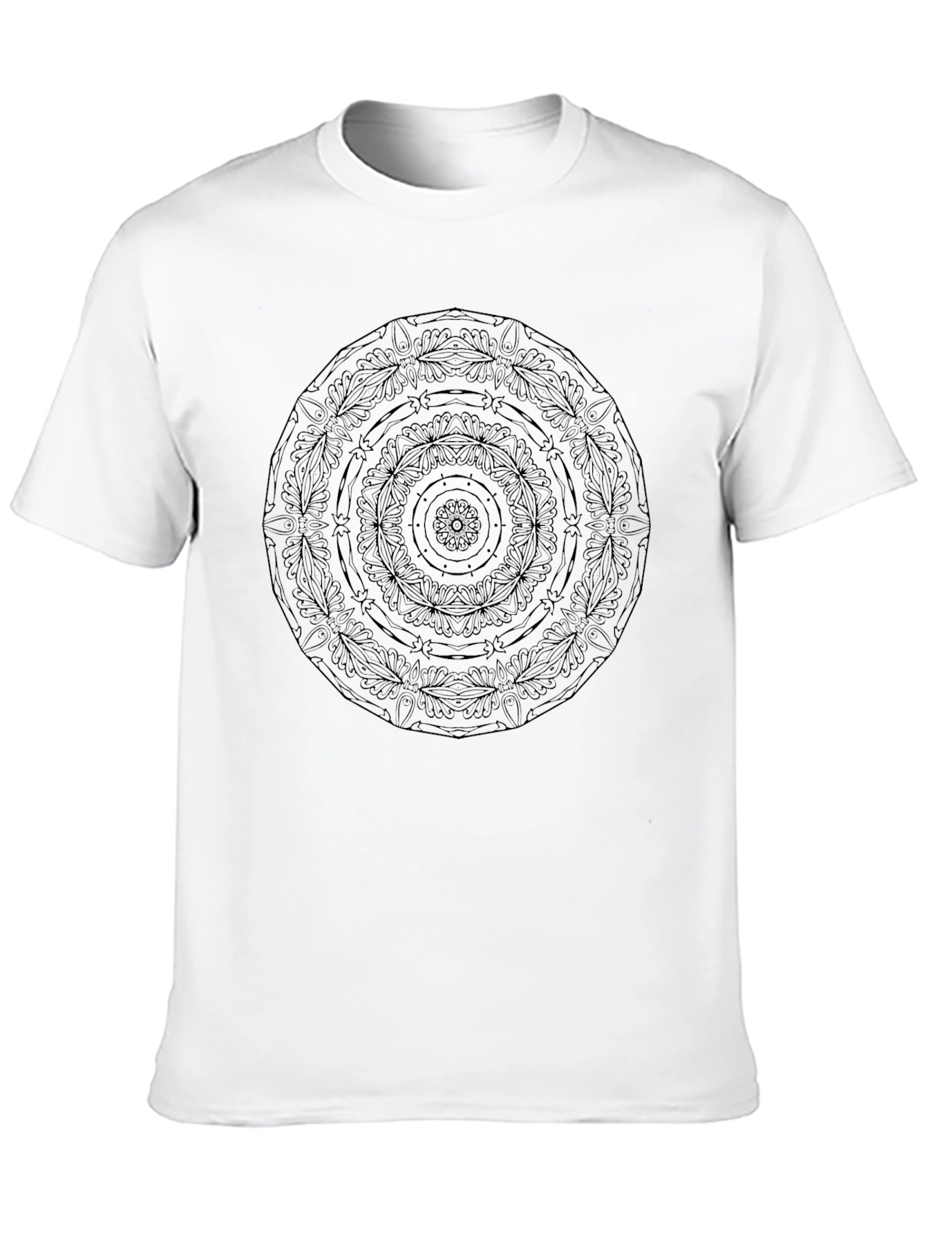 Black Mandala Graphic Tee - Stylish & Comfortable