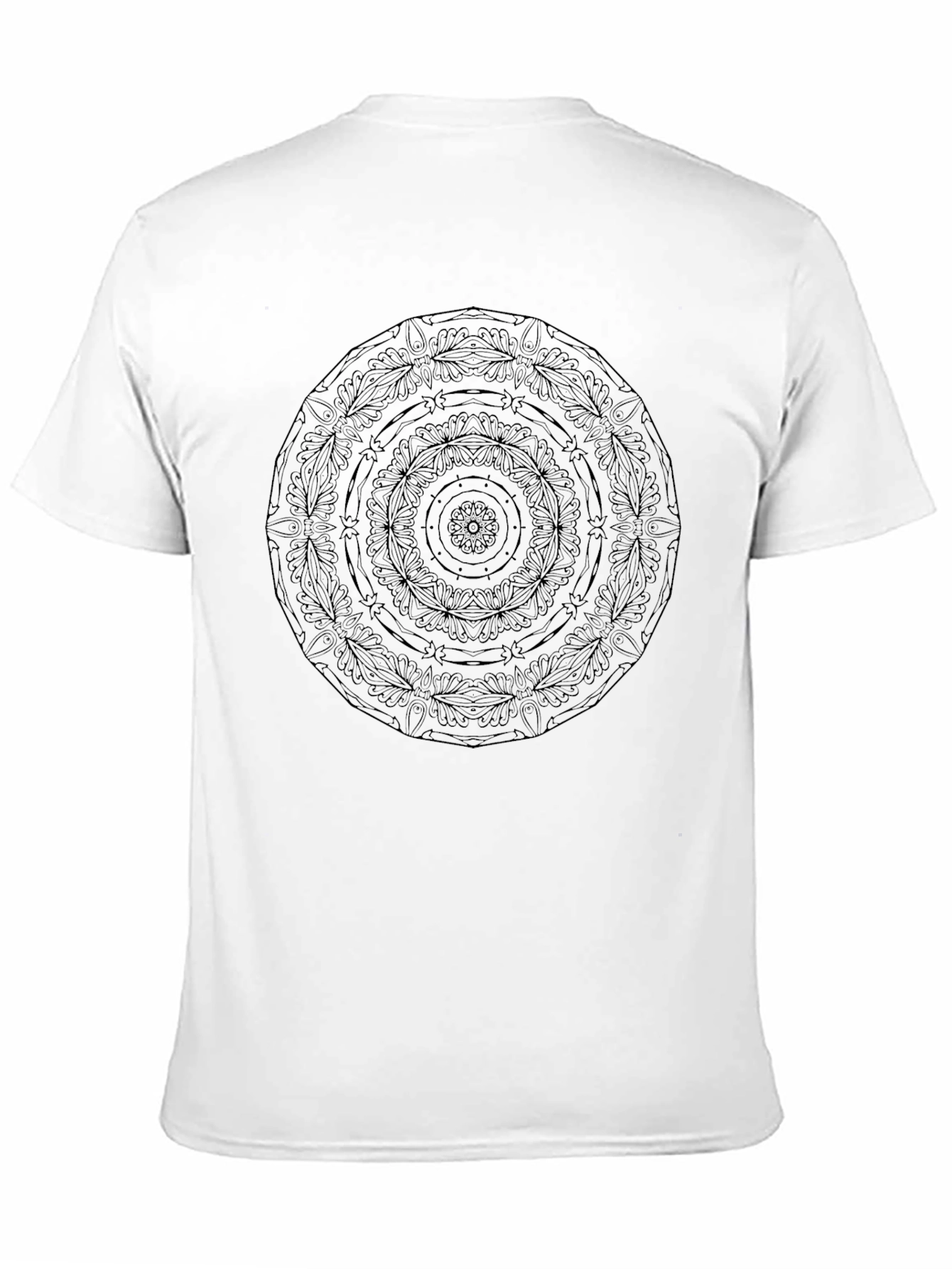 Black Mandala Graphic Tee - Stylish & Comfortable