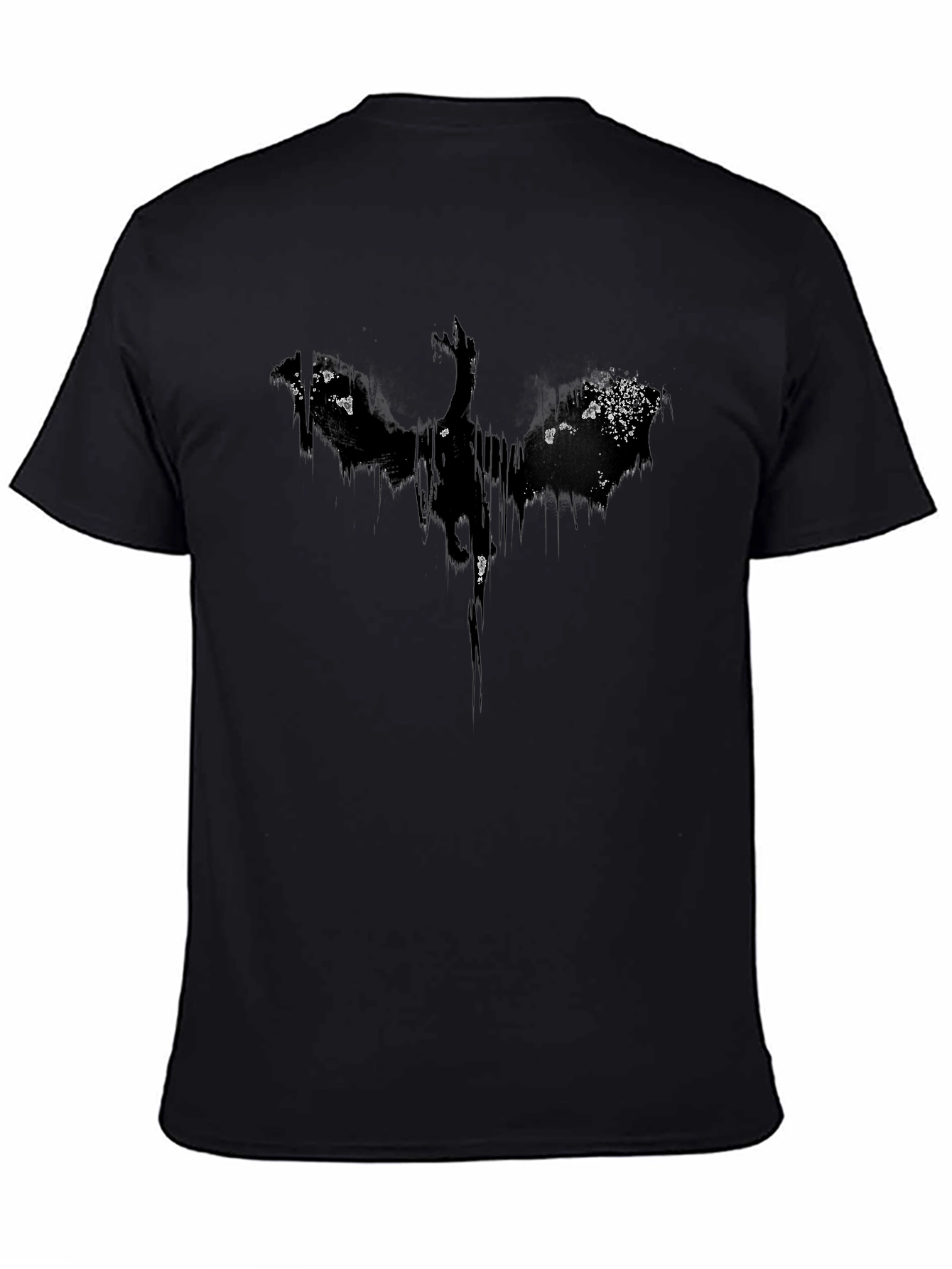 Abstract Dragon Black Graphic Tee