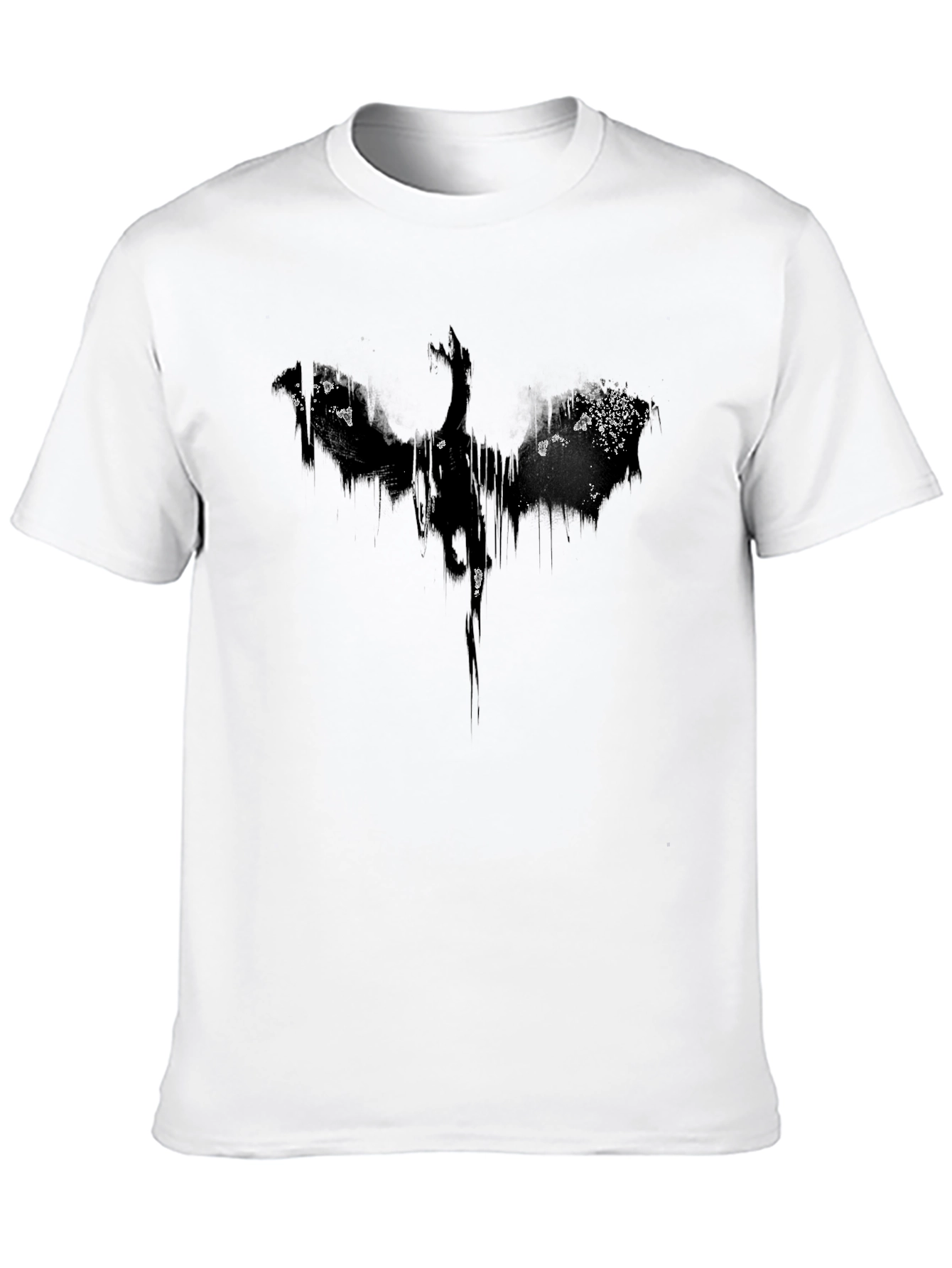 Abstract Dragon Black Graphic Tee