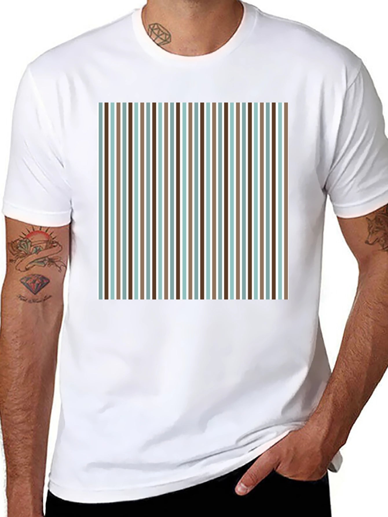 Striped Pattern Tee
