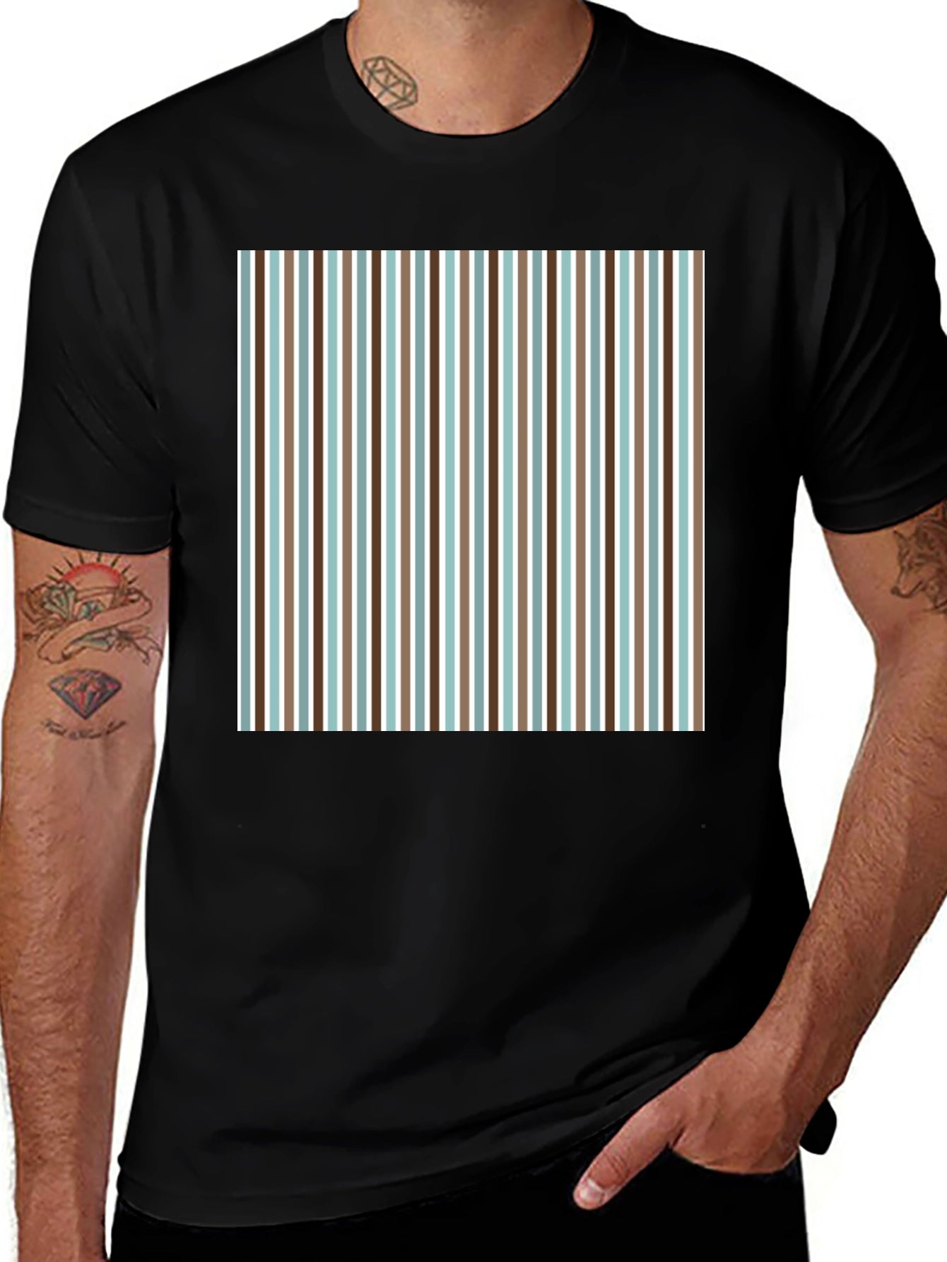 Striped Pattern Tee