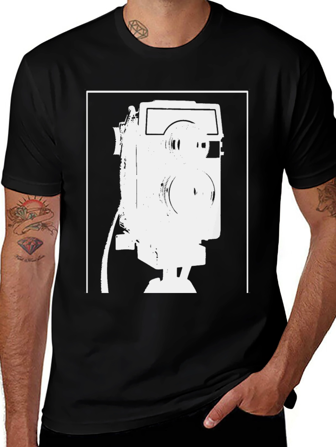 Retro Camera T-Shirt - Classic Photography Style