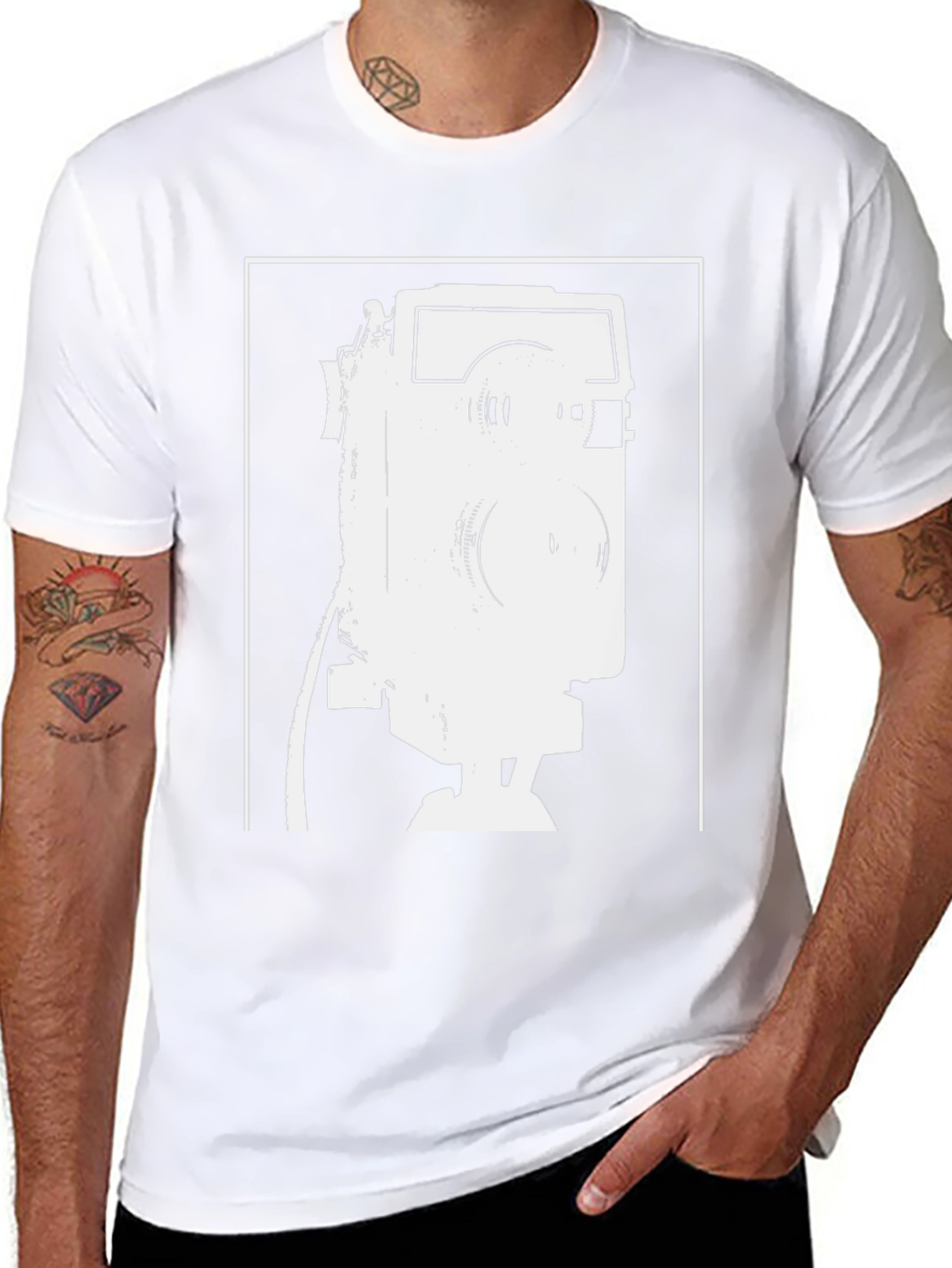 Retro Camera T-Shirt - Classic Photography Style