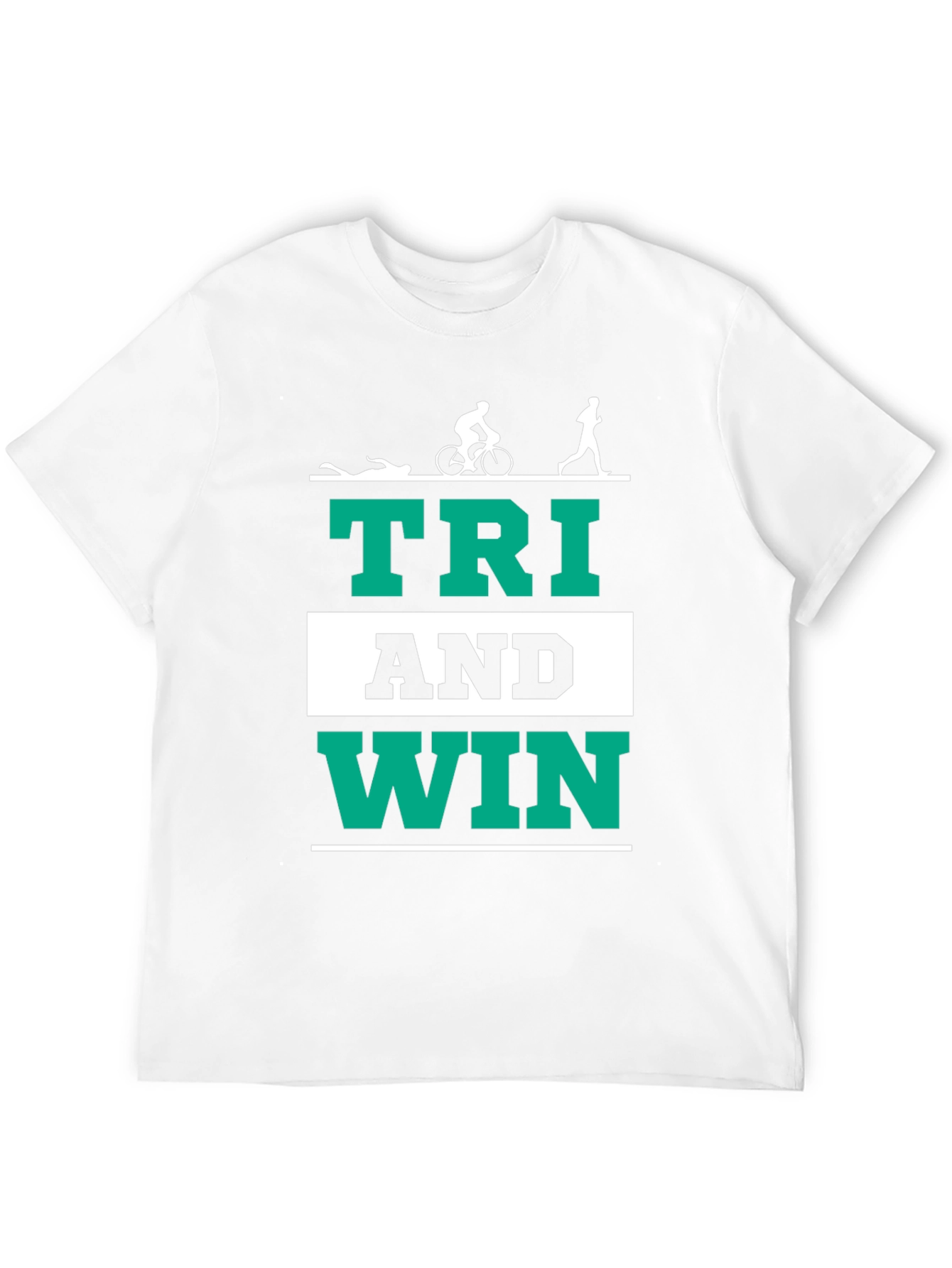 Triathlon T-Shirt - Tri And Win - Black