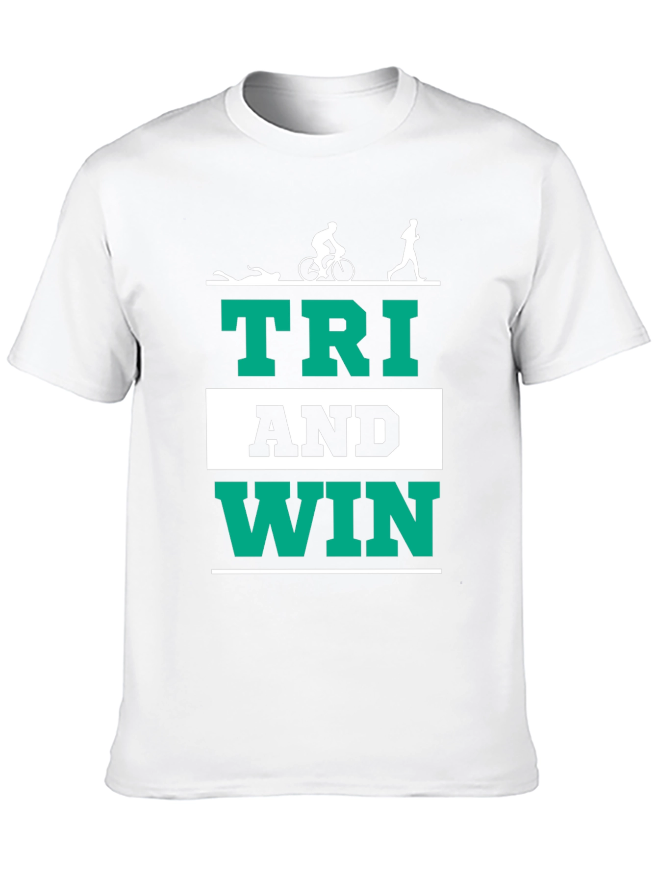 Triathlon T-Shirt - Tri And Win - Black