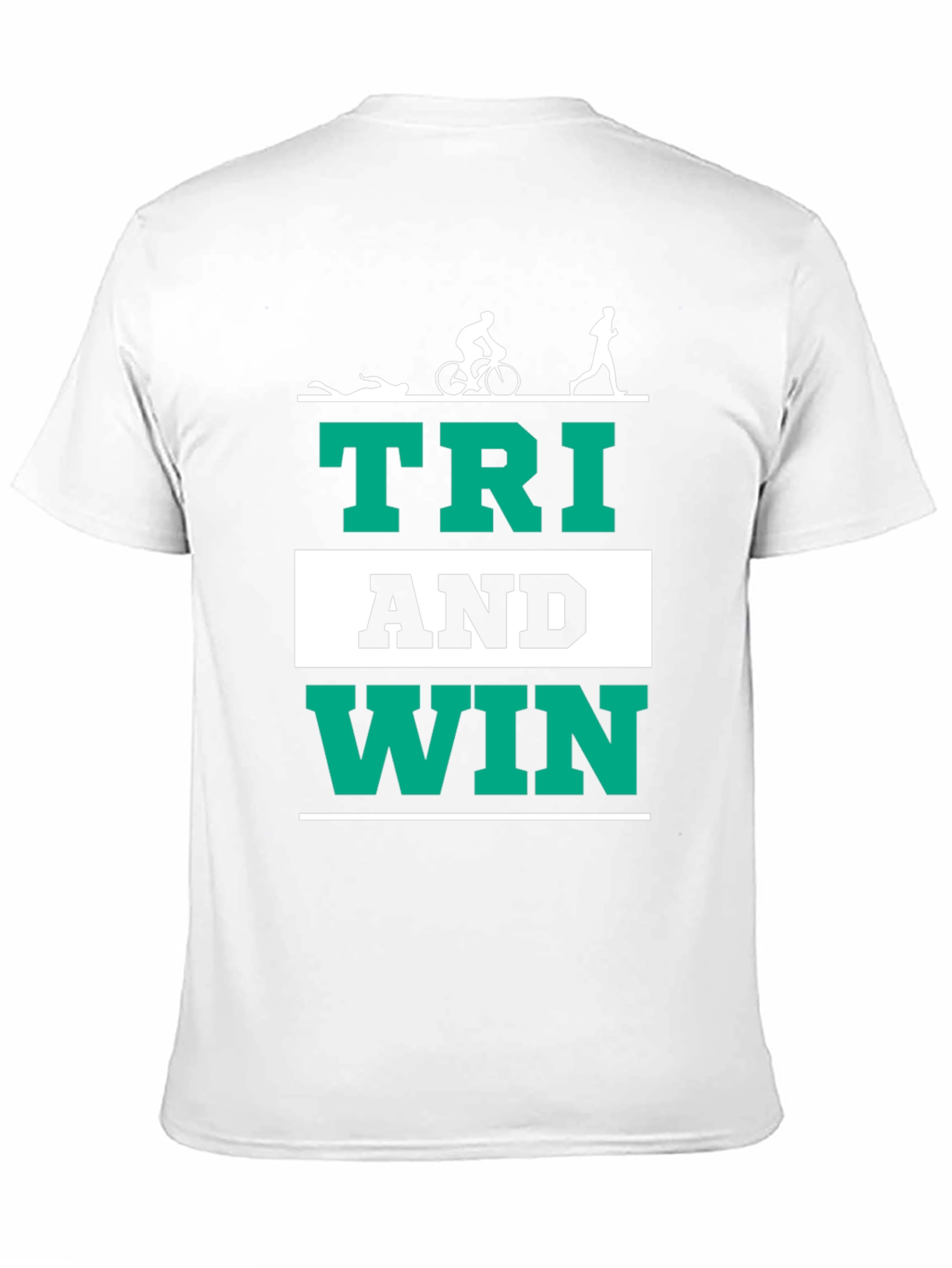 Triathlon T-Shirt - Tri And Win - Black