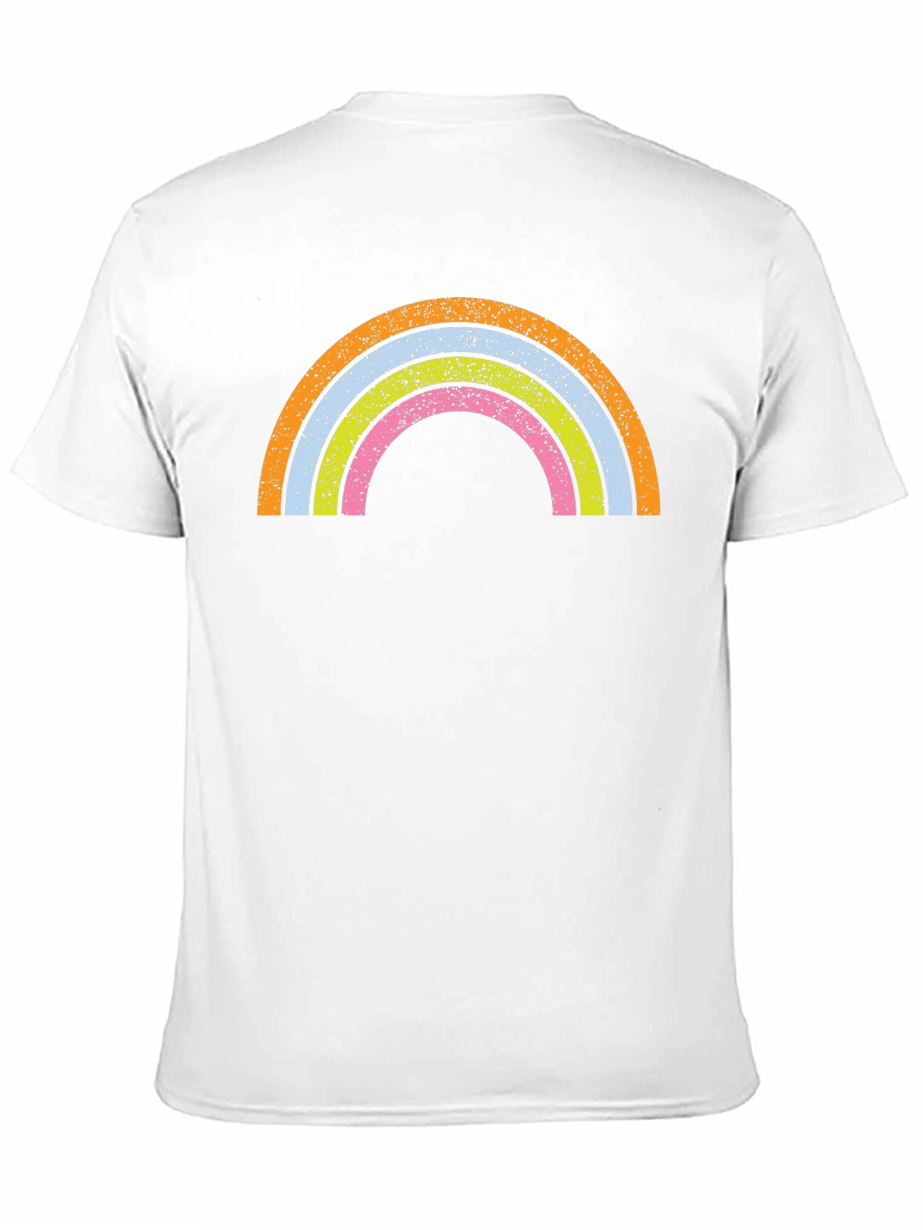 Retro Rainbow Graphic Tee - Soft Cotton Blend