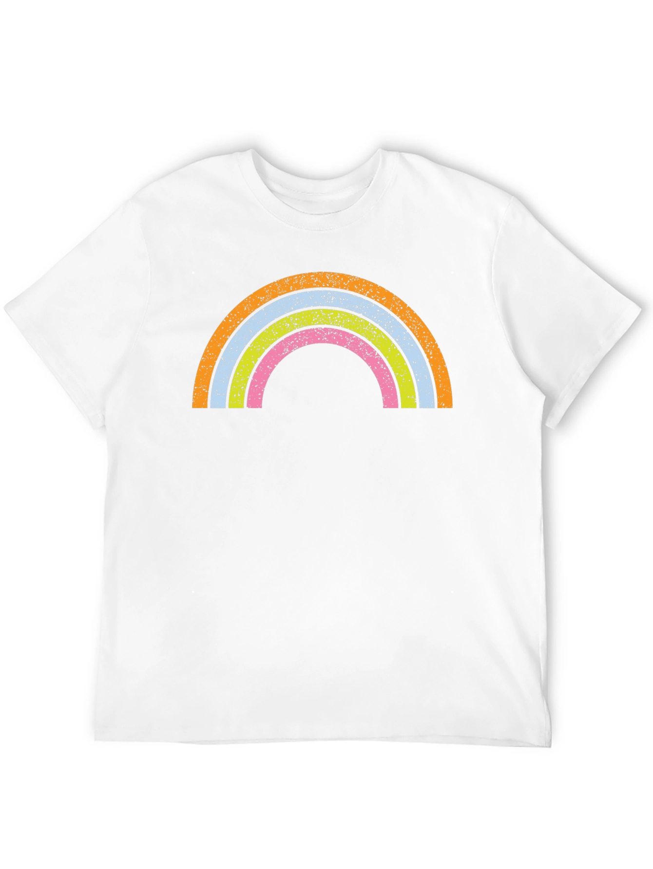 Retro Rainbow Graphic Tee - Soft Cotton Blend