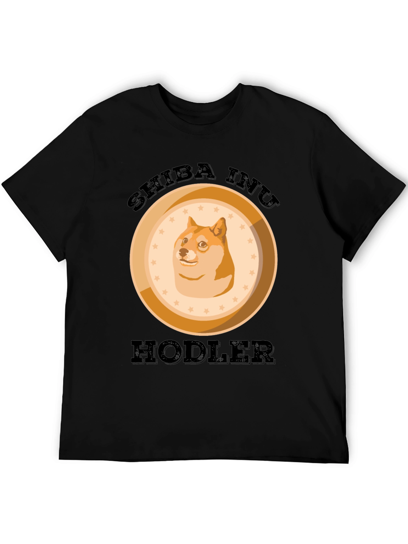 Shiba Inu HODLER Black T-Shirt