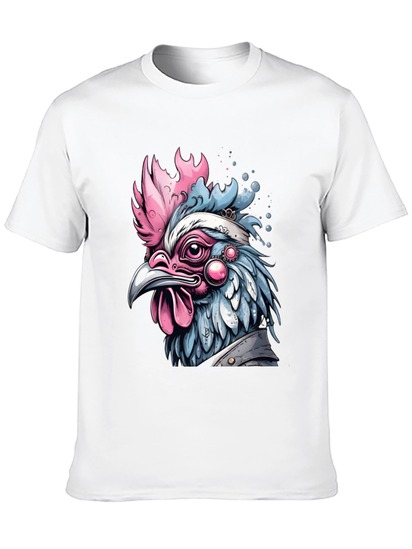 Artistic Chicken Graphic T-Shirt