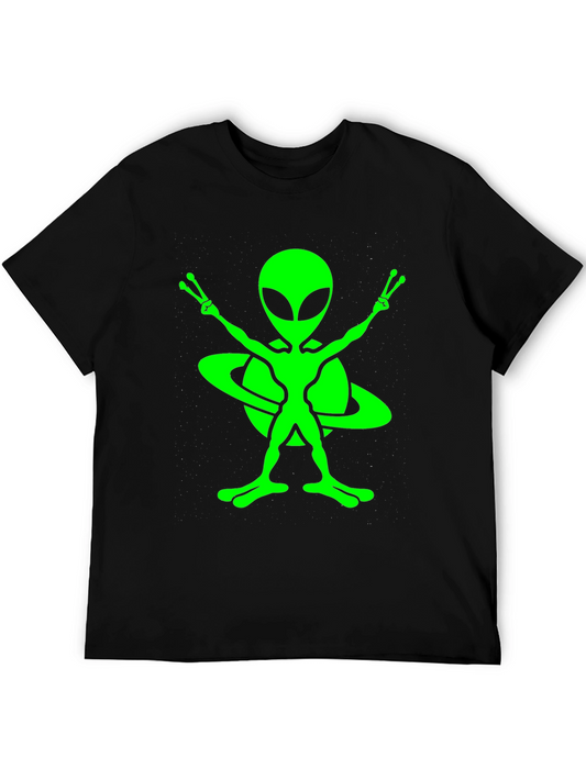 Alien Graphic Tee - Peace Sign