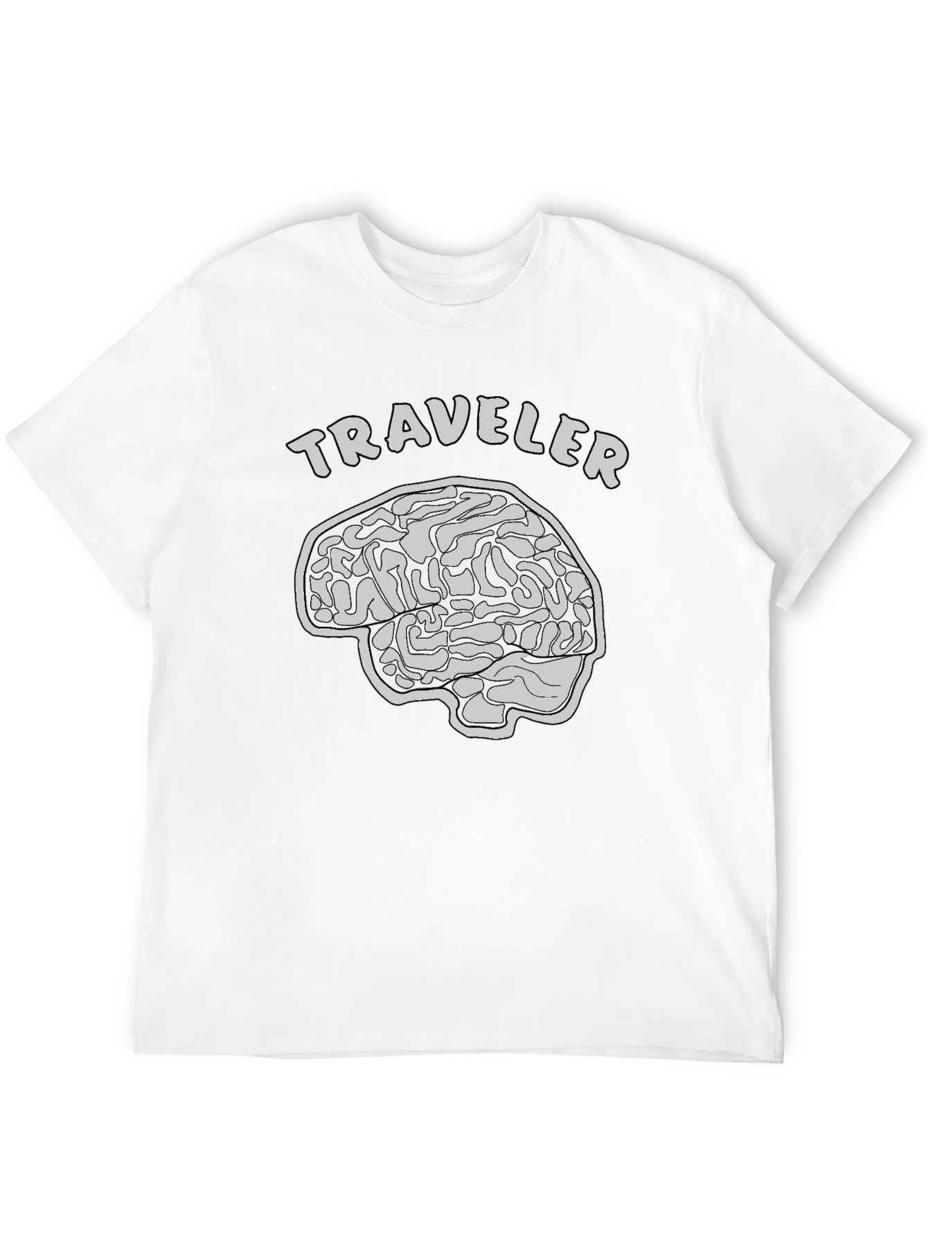 Traveler Brain Graphic T-Shirt