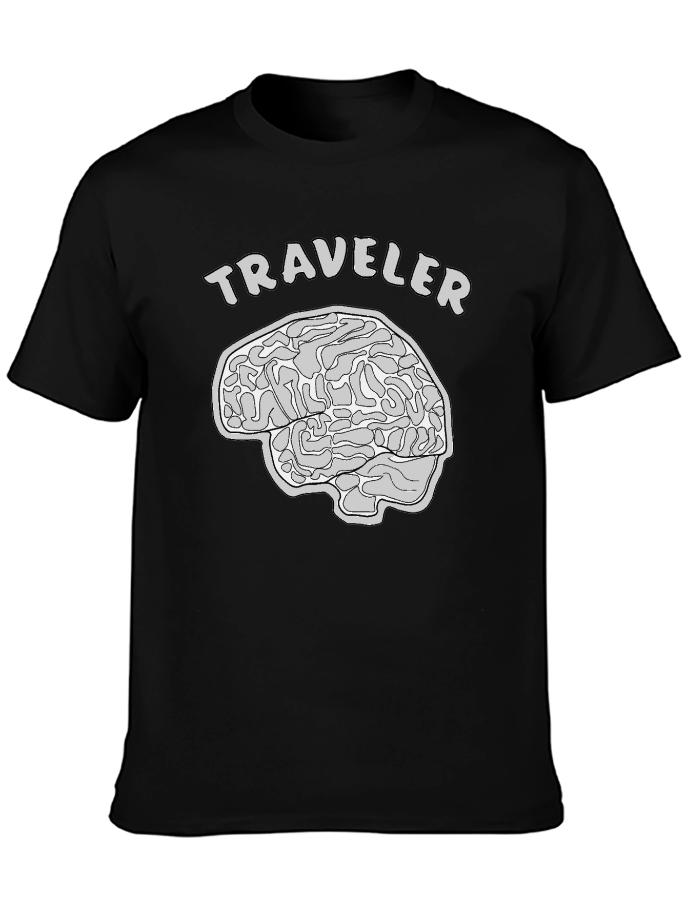 Traveler Brain Graphic T-Shirt