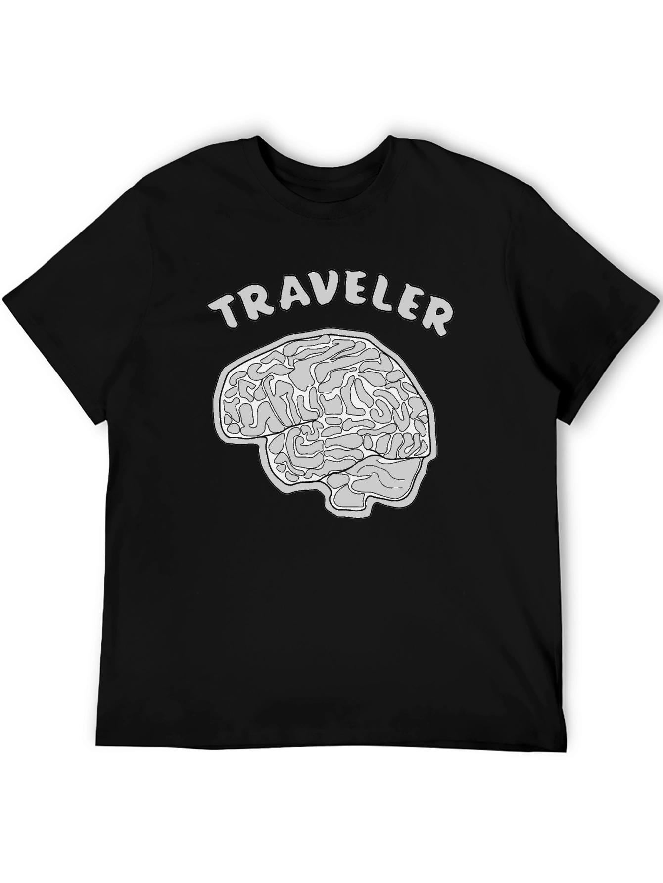 Traveler Brain Graphic T-Shirt