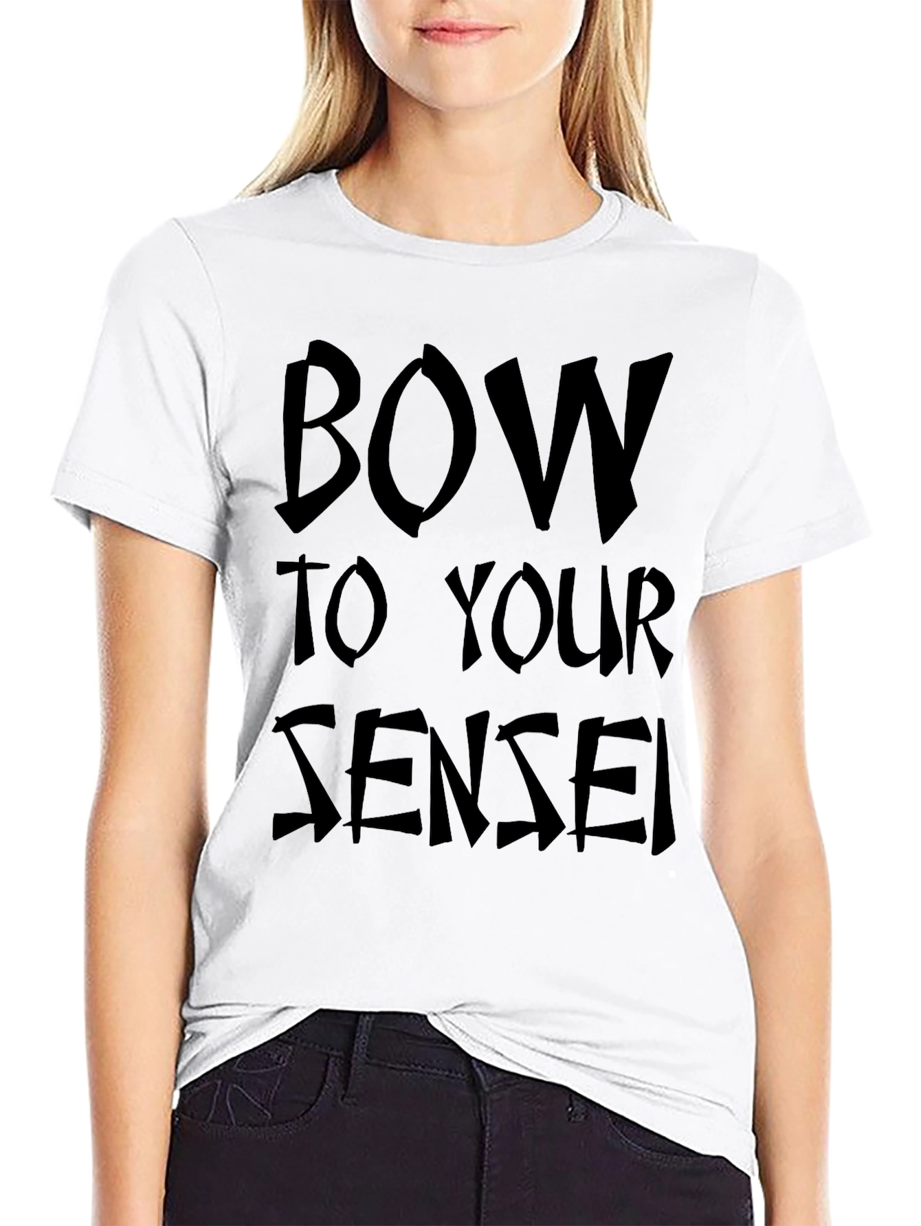 Bow to Your Sensei Graphic Tee - Black