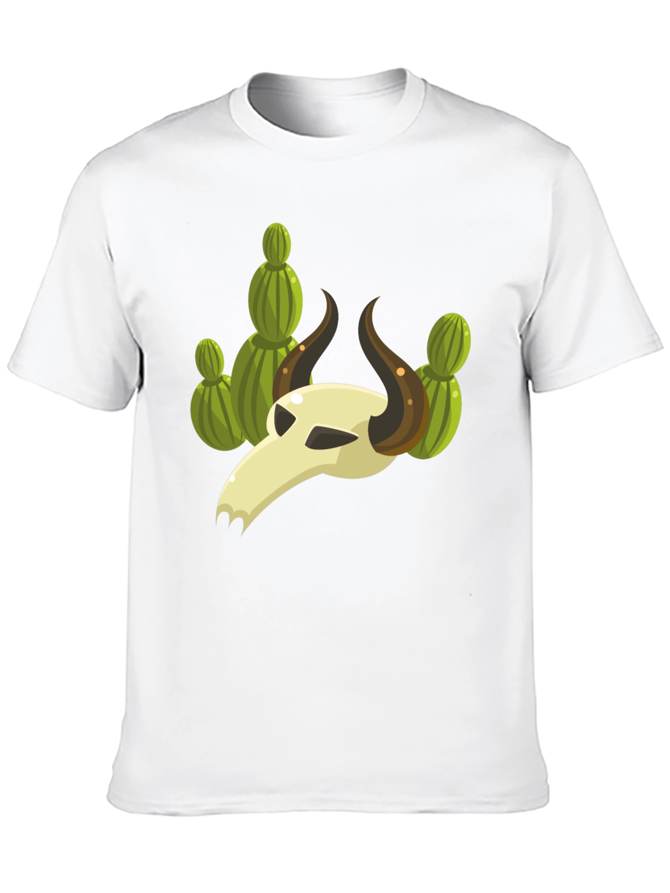 Cactus Skull Graphic Tee - Unique Desert Style Shirt