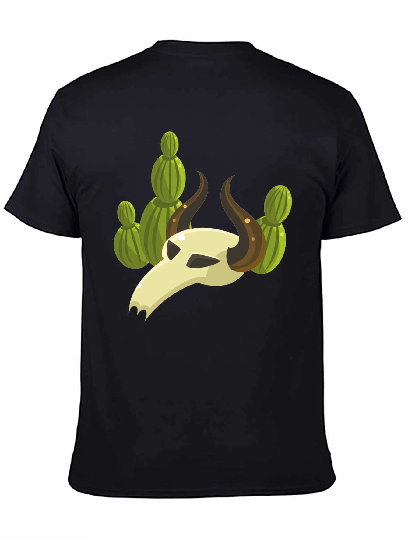 Cactus Skull Graphic Tee - Unique Desert Style Shirt