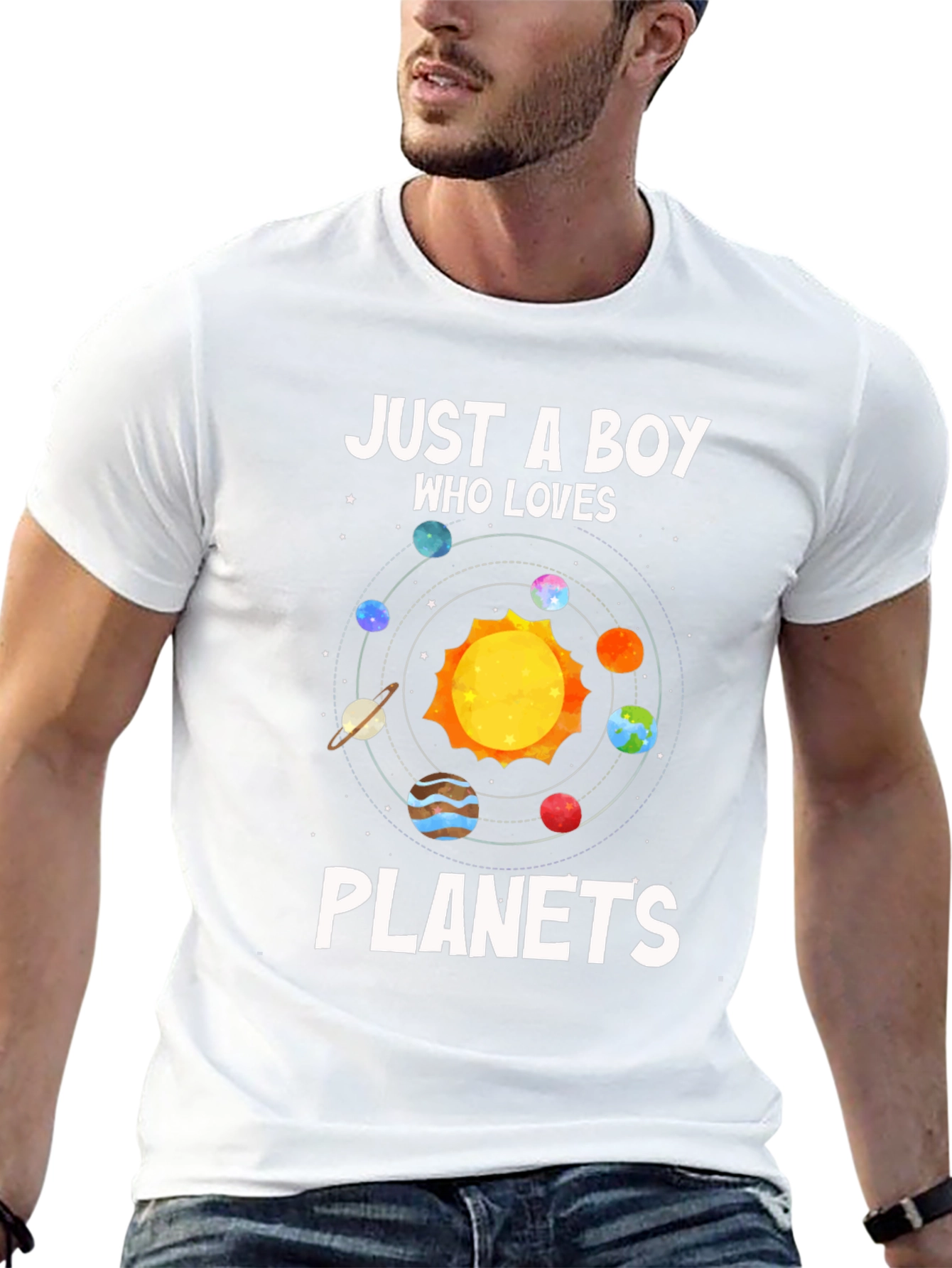 Boy Who Loves Planets T-Shirt