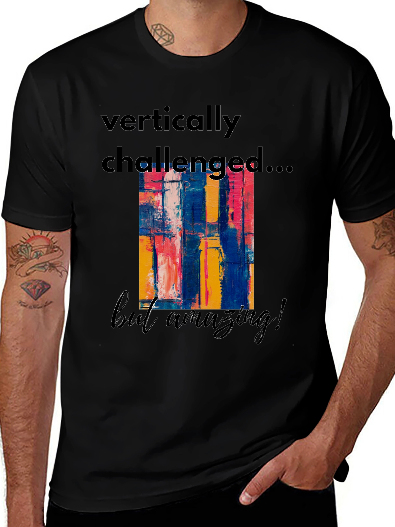 Vertically Challenged Graphic T-Shirt