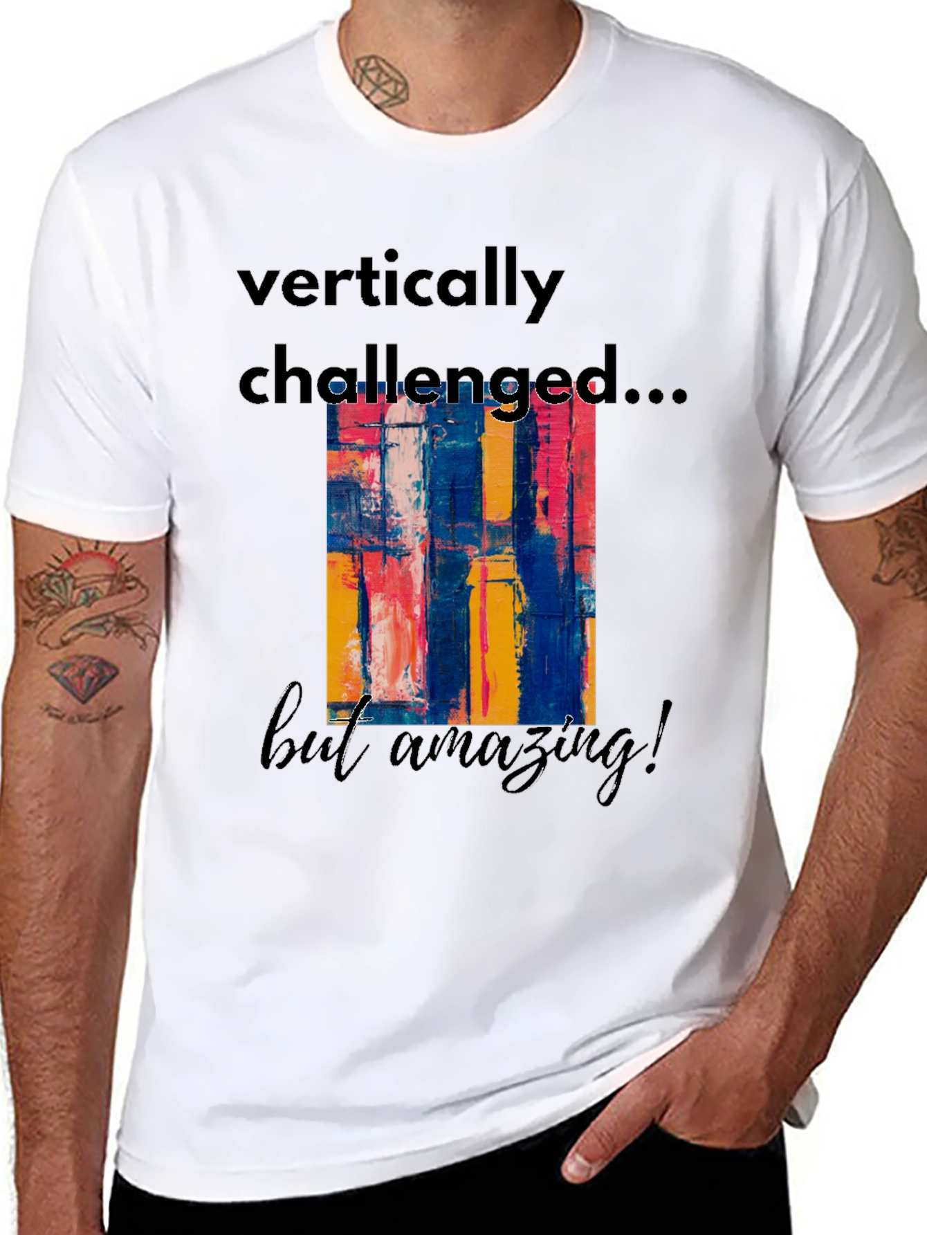 Vertically Challenged Graphic T-Shirt