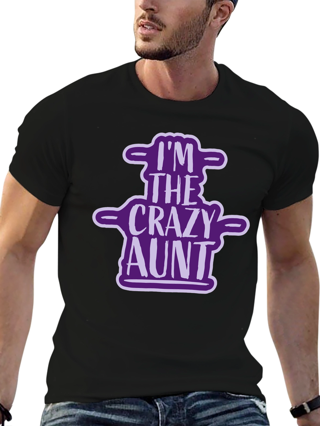 Crazy Aunt Graphic Tee - Novelty T-Shirt