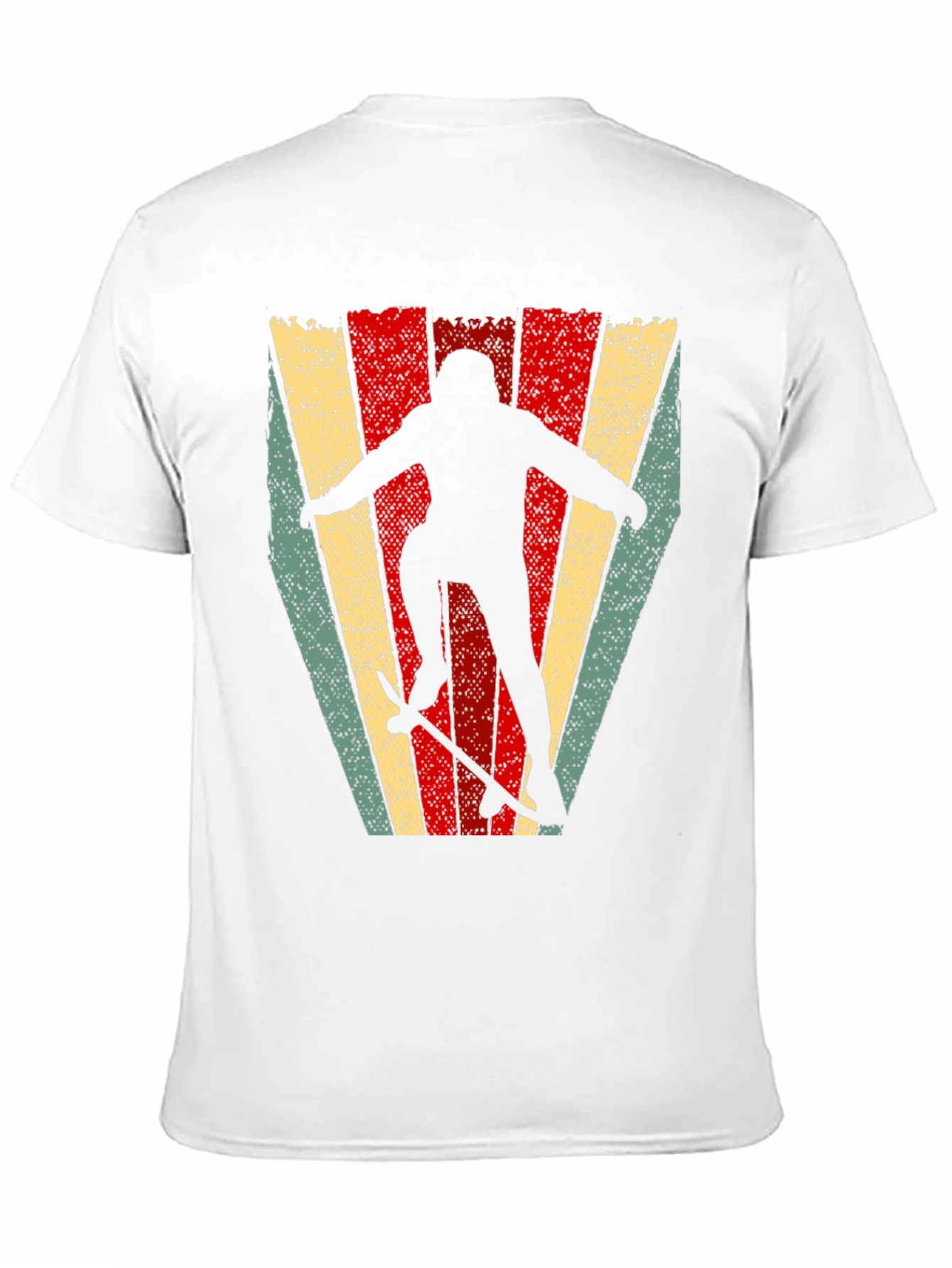 Retro Skateboarder Graphic T-Shirt - Black