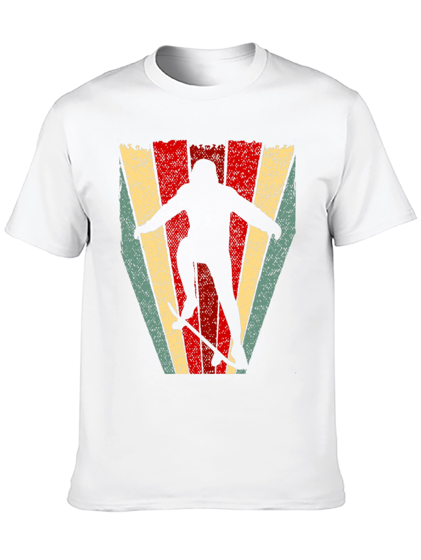 Retro Skateboarder Graphic T-Shirt - Black
