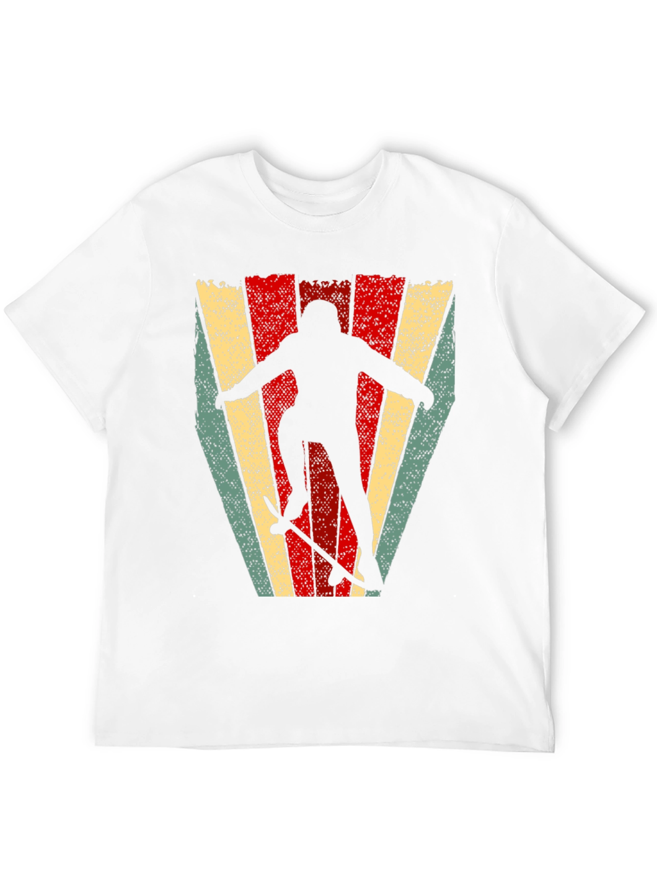 Retro Skateboarder Graphic T-Shirt - Black