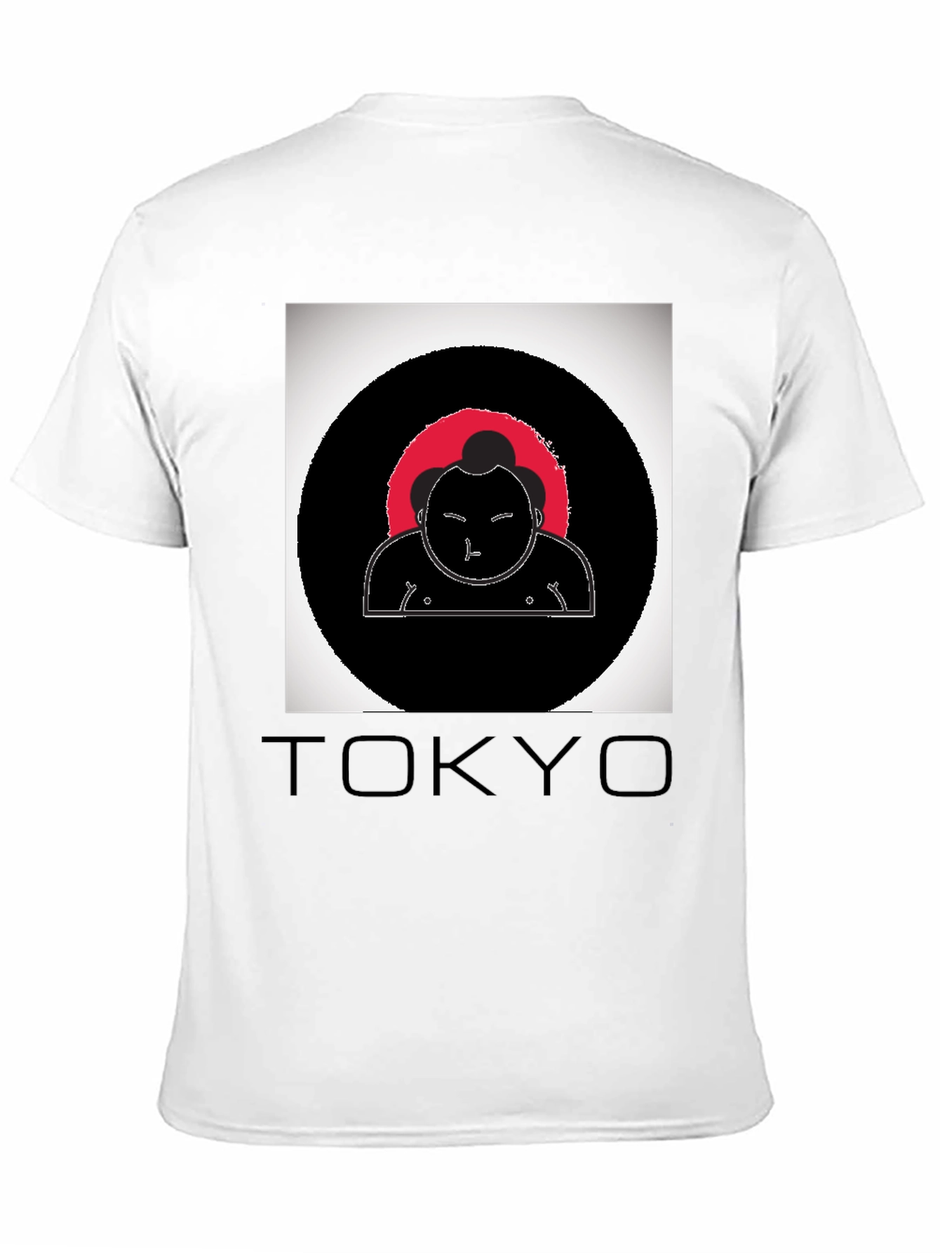 Tokyo Sumo Wrestler Graphic Black T-Shirt