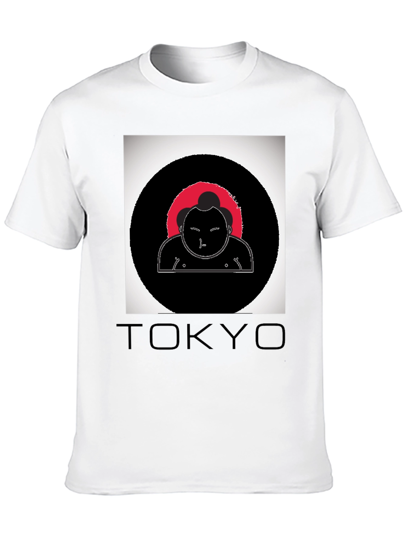 Tokyo Sumo Wrestler Graphic Black T-Shirt