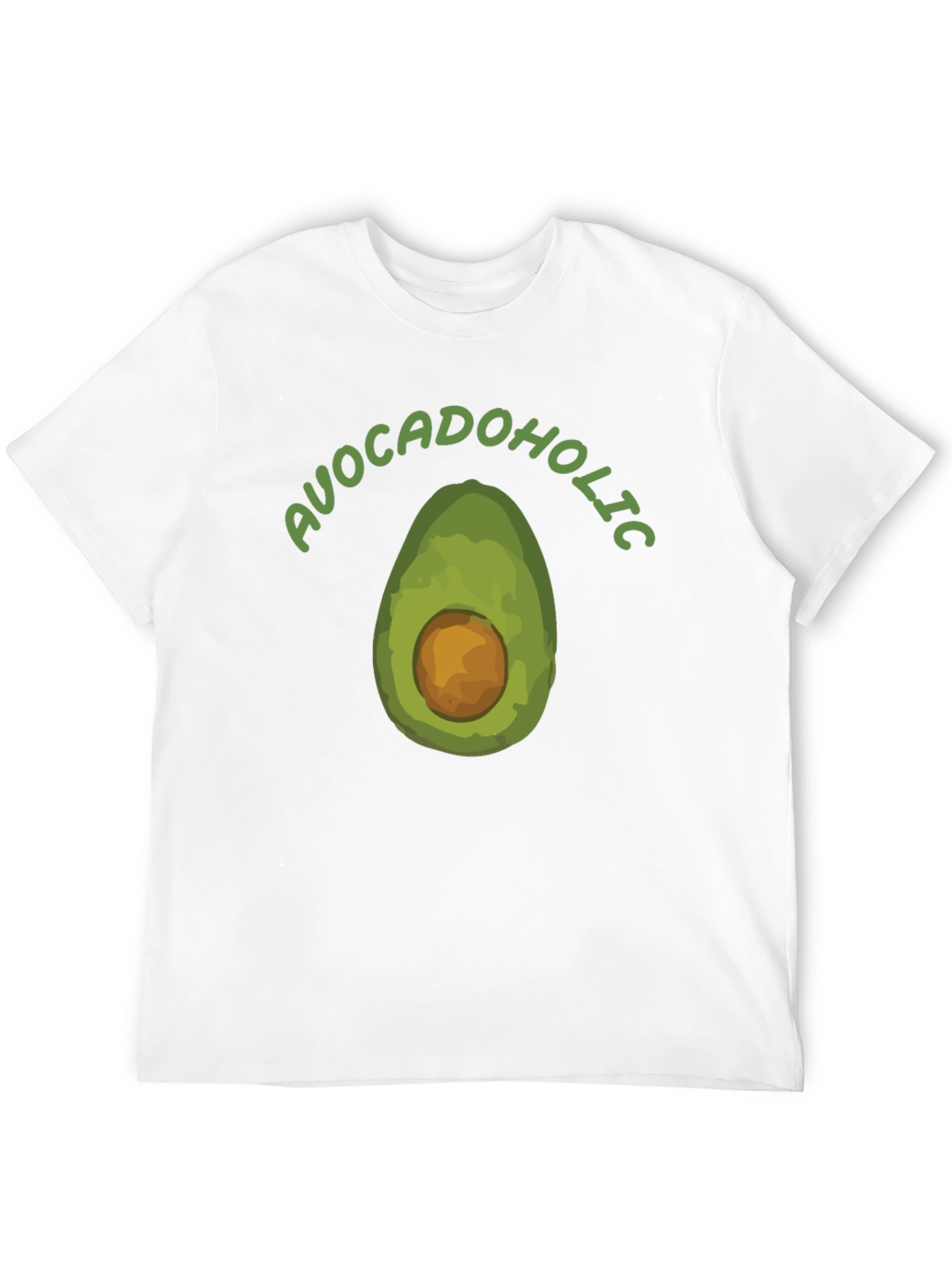 Avocadoholic Graphic T-Shirt - Black Casual