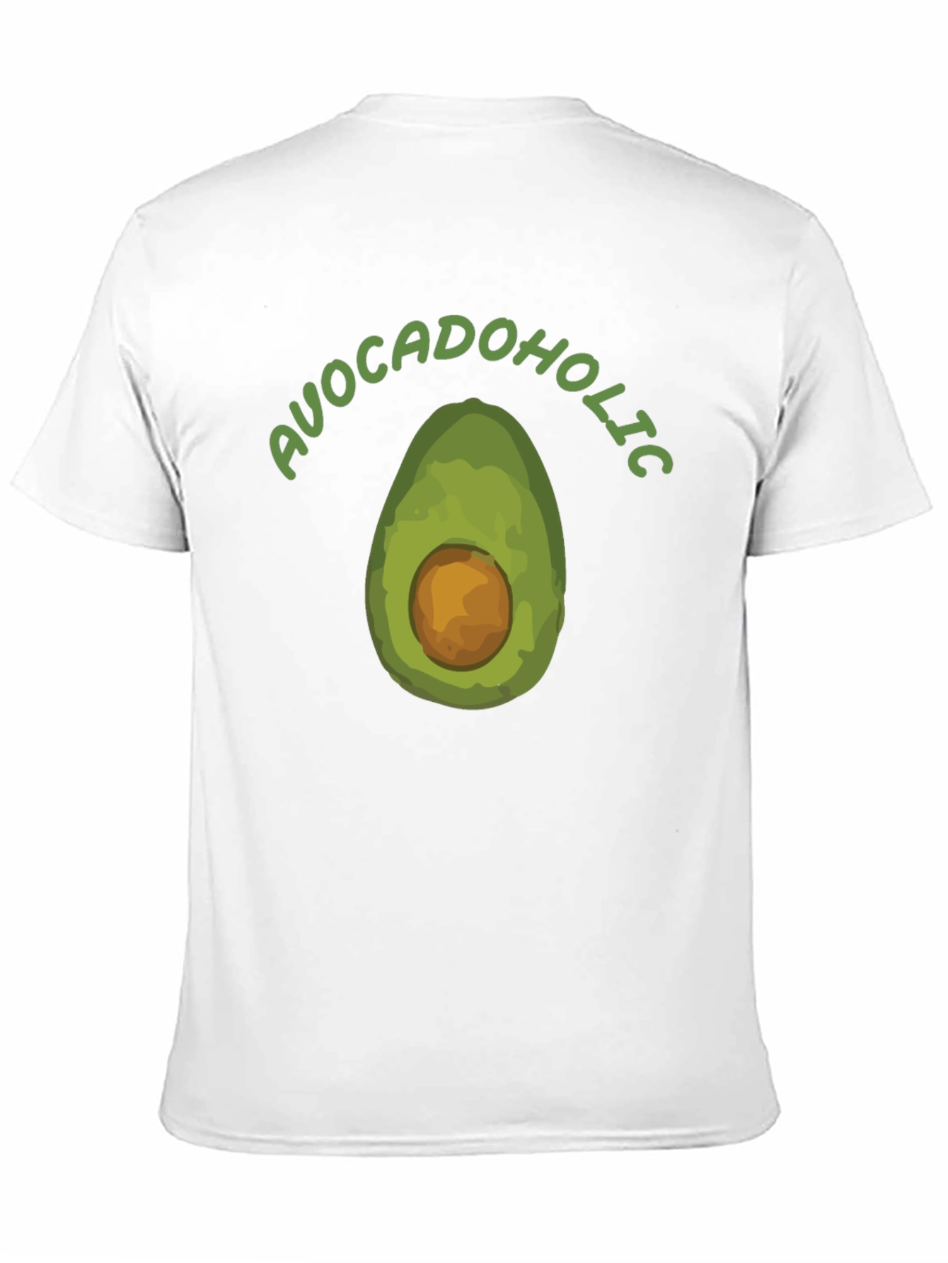 Avocadoholic Graphic T-Shirt - Black Casual