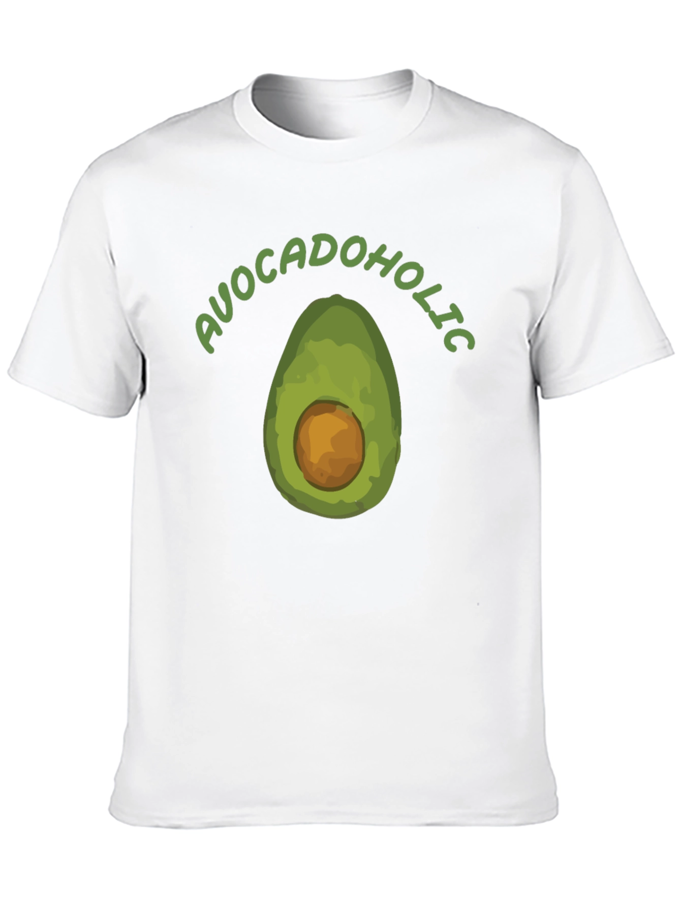Avocadoholic Graphic T-Shirt - Black Casual